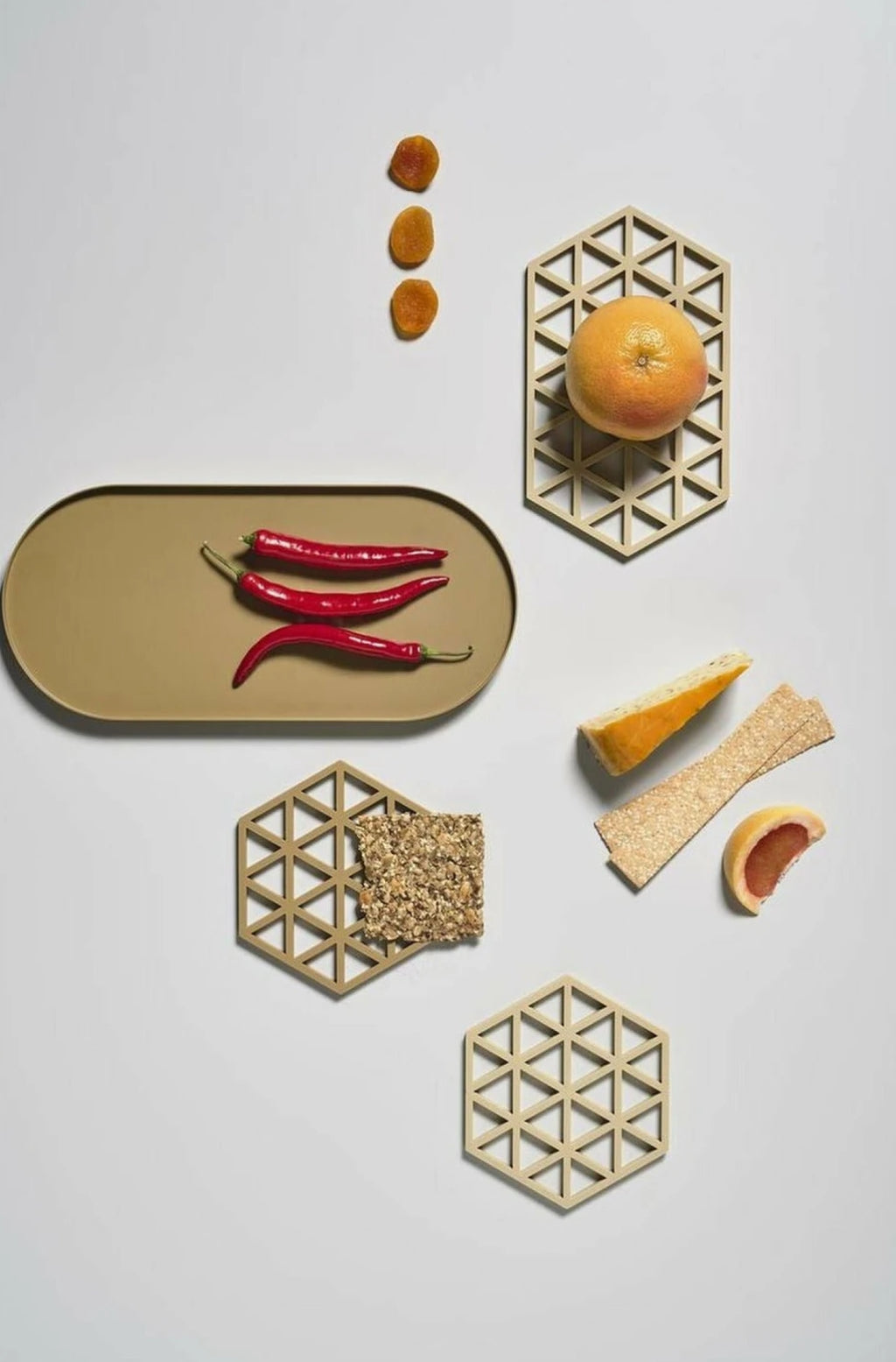 Zone Denmark Triangles Coaster, Khaki