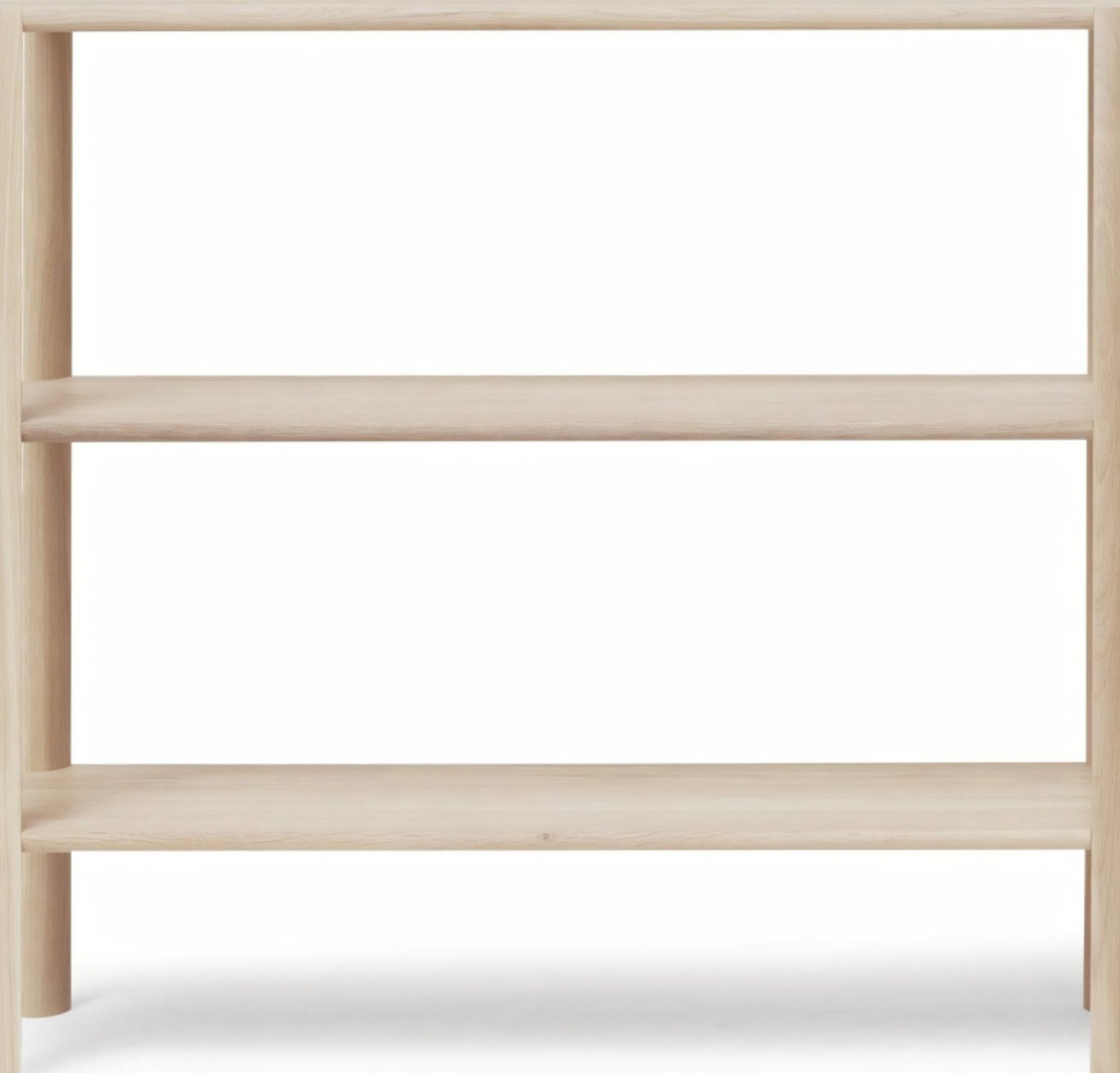 Form & Refine Leaf Shelf 1x3 — White Oiled Oak 100×30×92 Cm Room Divider