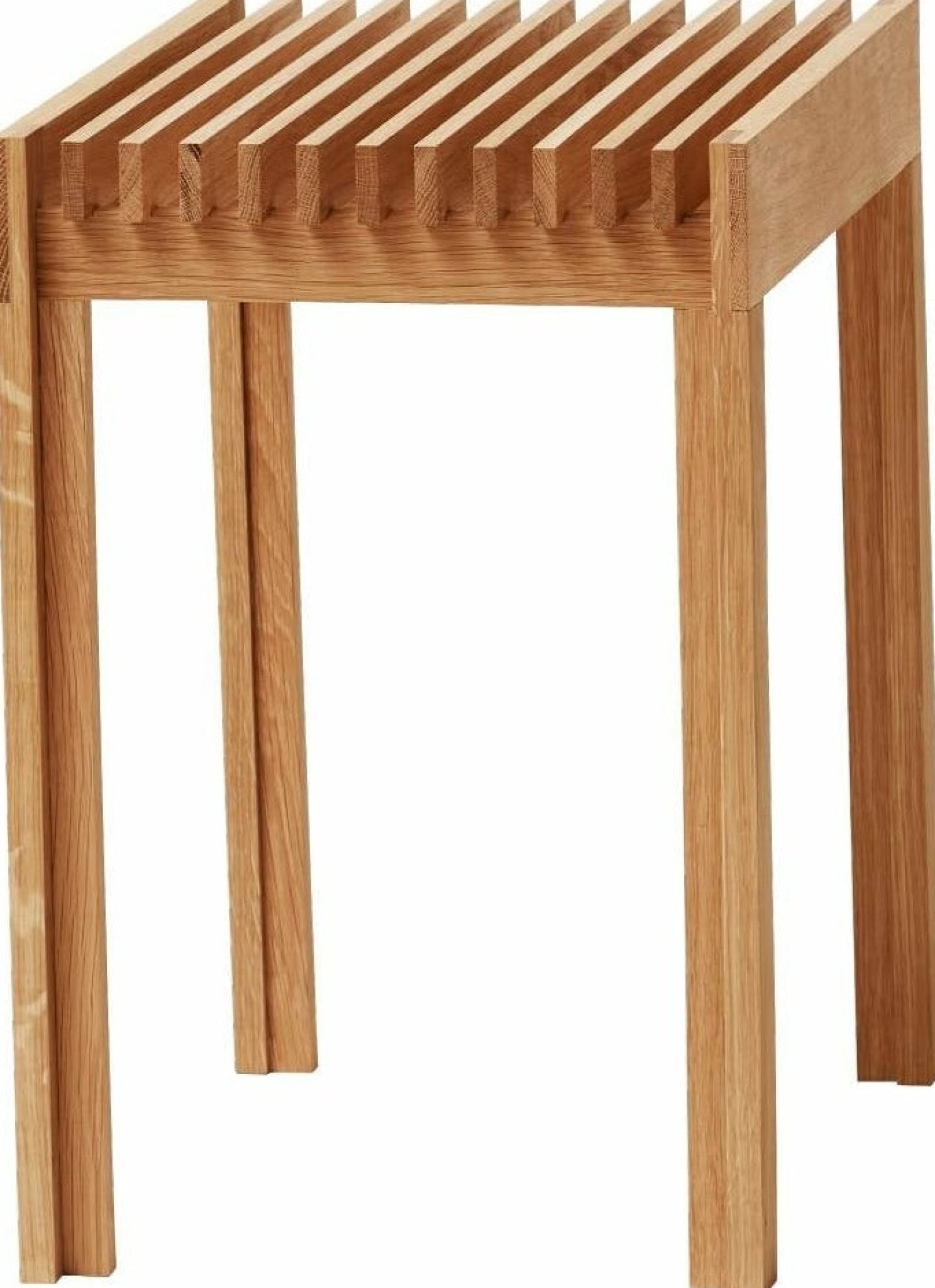 Form & Refine Lightweight Oak Stool — Solid European Oak, 45cm, 2.5kg
