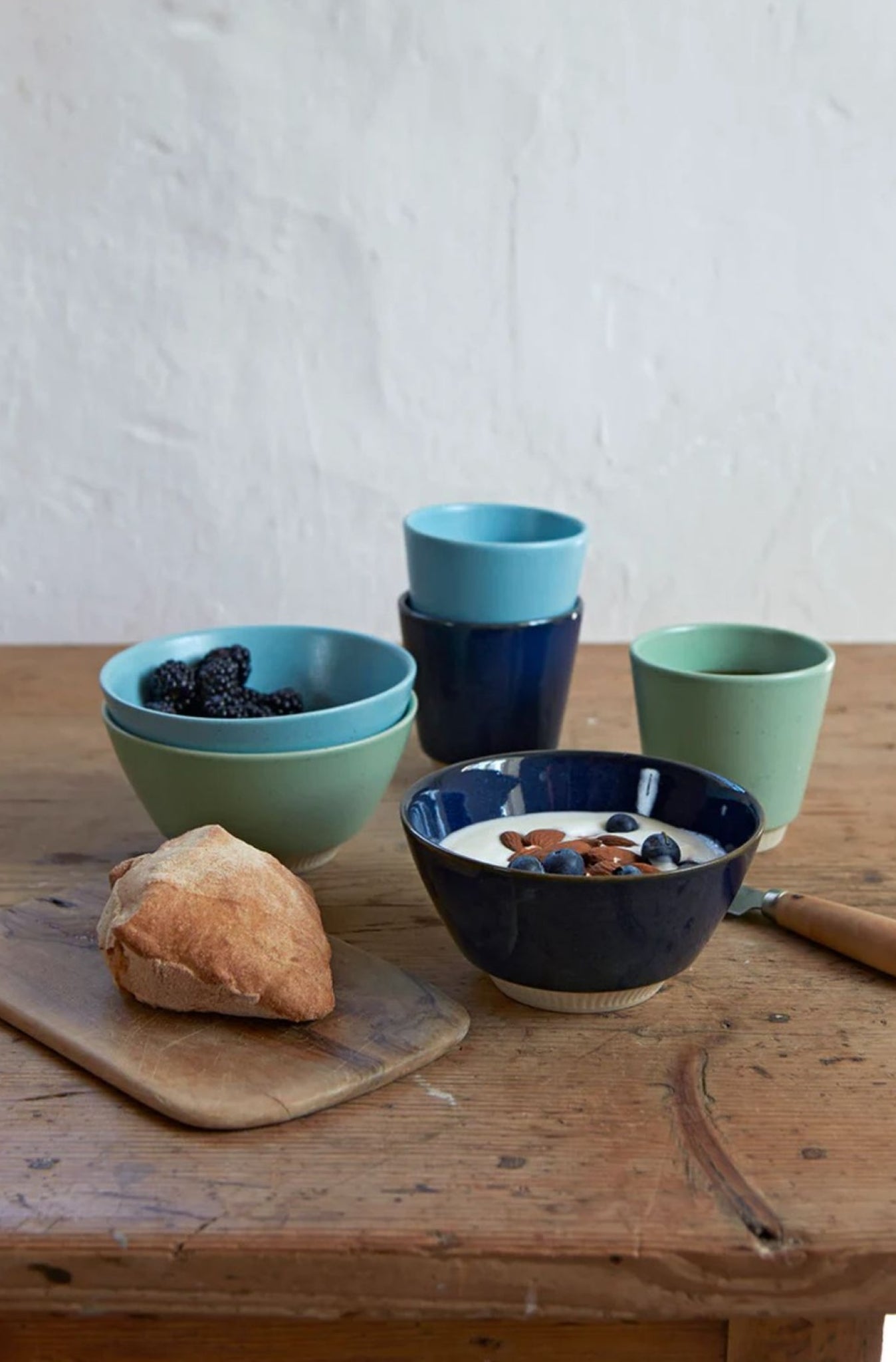 Knabstrup Keramik Colorit bowl Ø 14 cm, navy blue