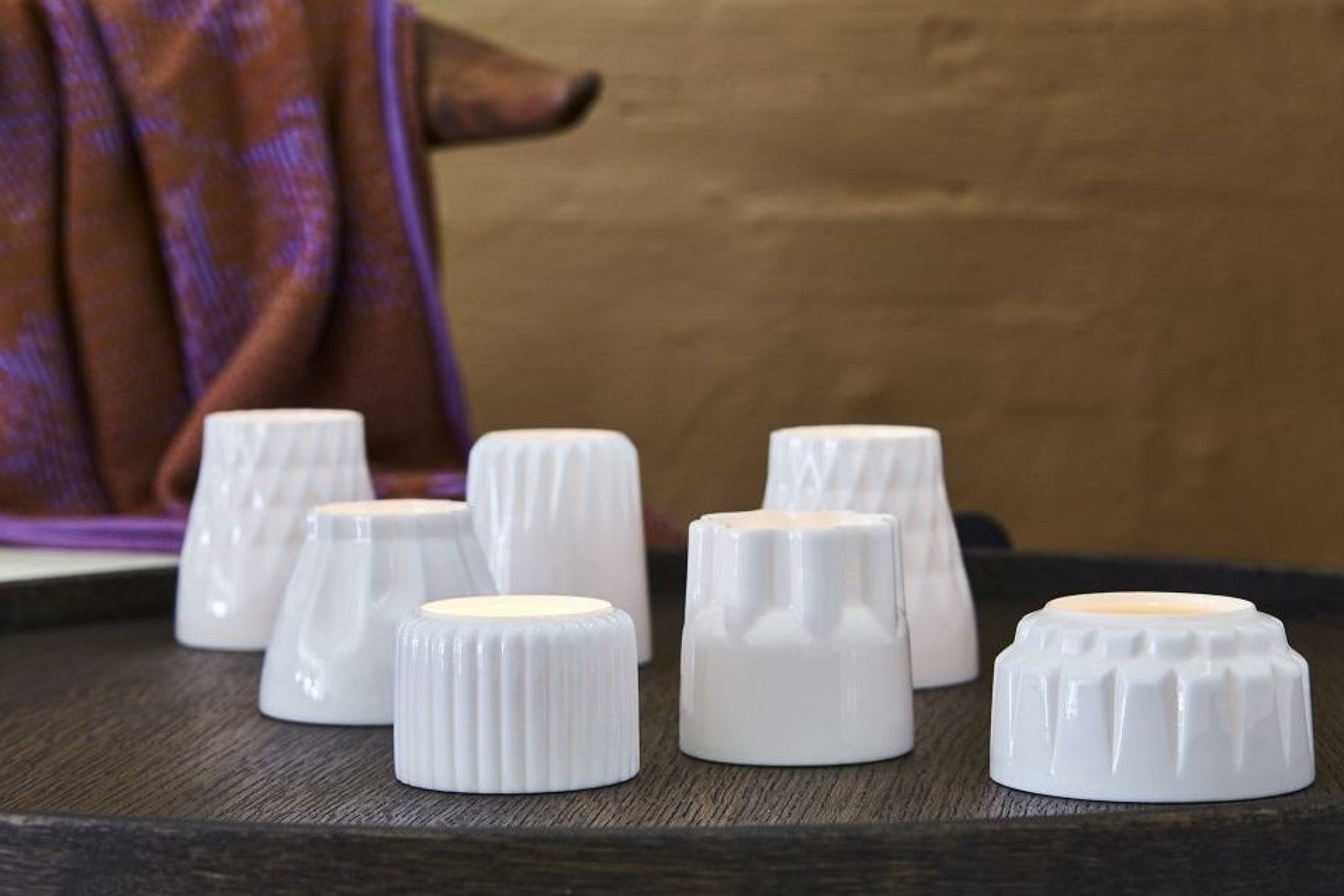 Dottir Alba Three Candle Holder Black, 7,5cm