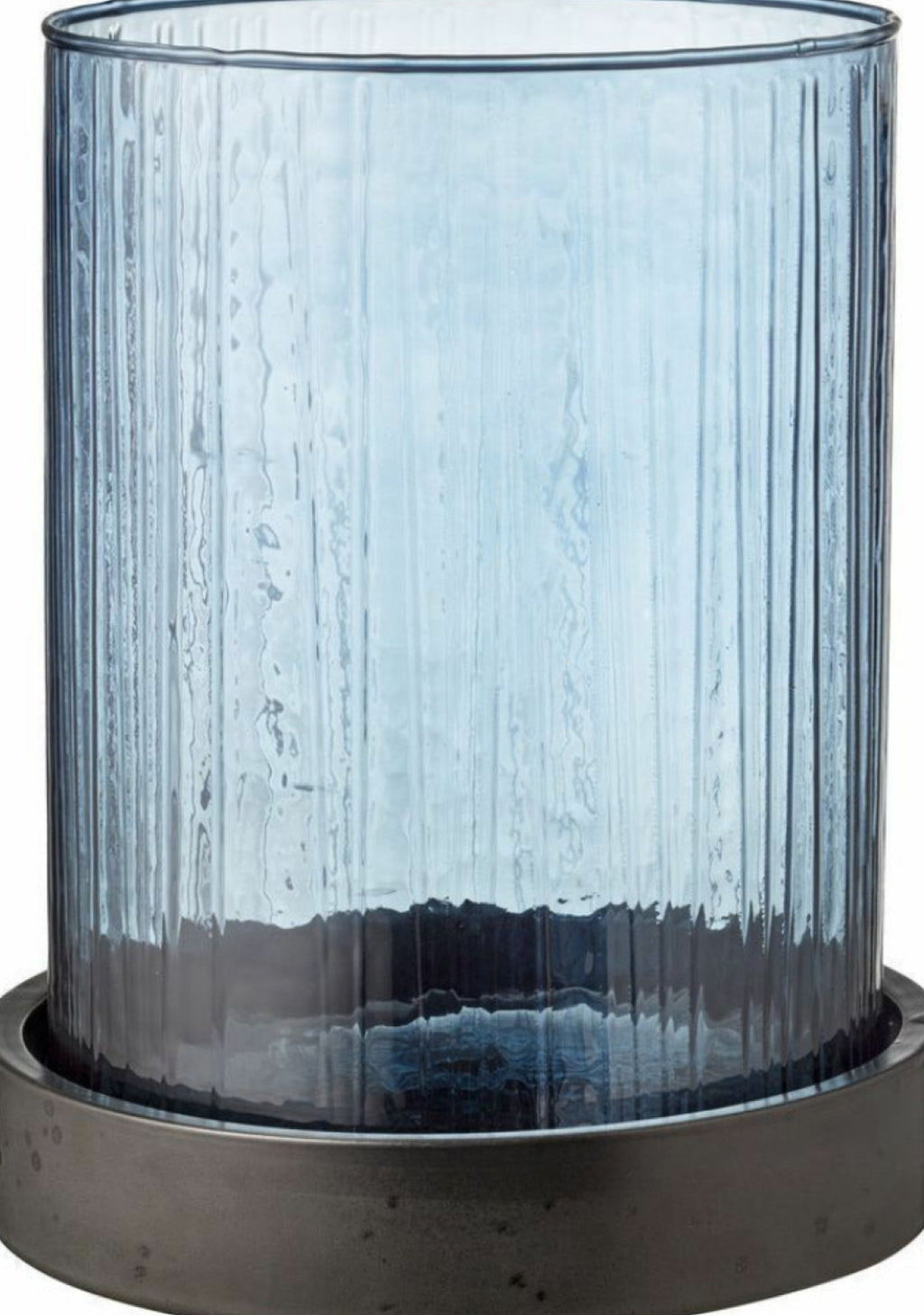 BITZ Hurricane with LED Candle 24 Cm, Blue