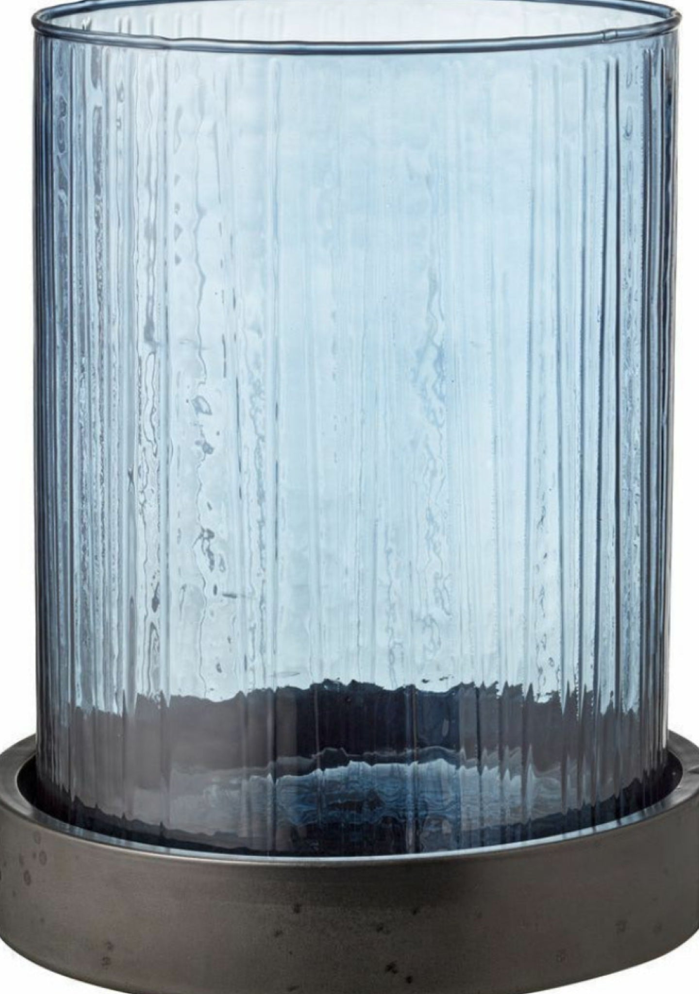 BITZ Hurricane with LED Candle 24 Cm, Blue