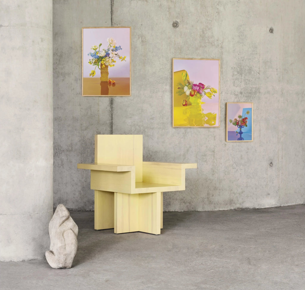 Paper Collective Bloom 02 Poster 50x70 Cm, Cyan