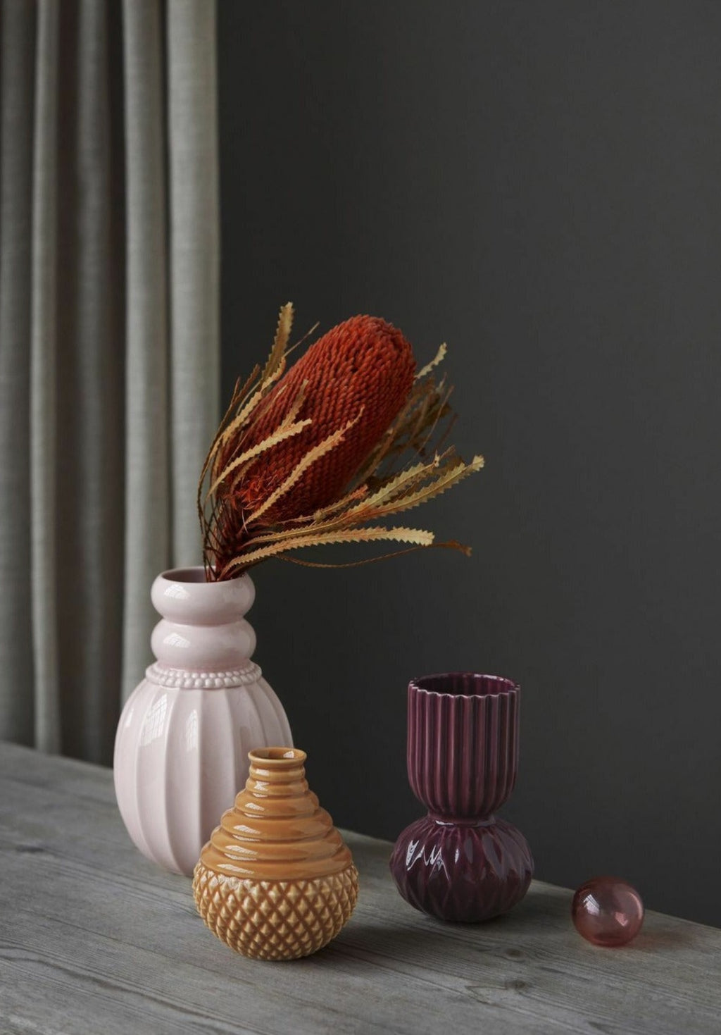 Dottir Tumbletop Vase, Caramel