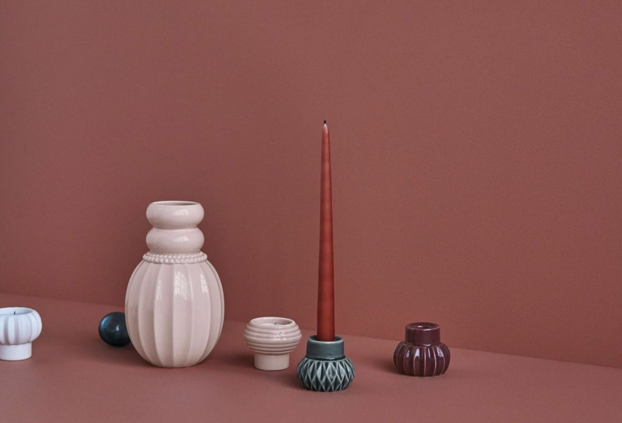 Dottir Candle Holder Multicolor, 3 pcs.