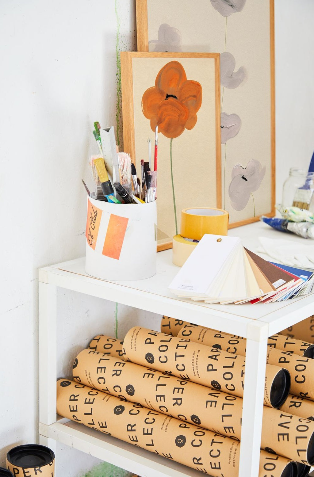 Paper Collective Orange Vallmo Poster, 50x70 Cm