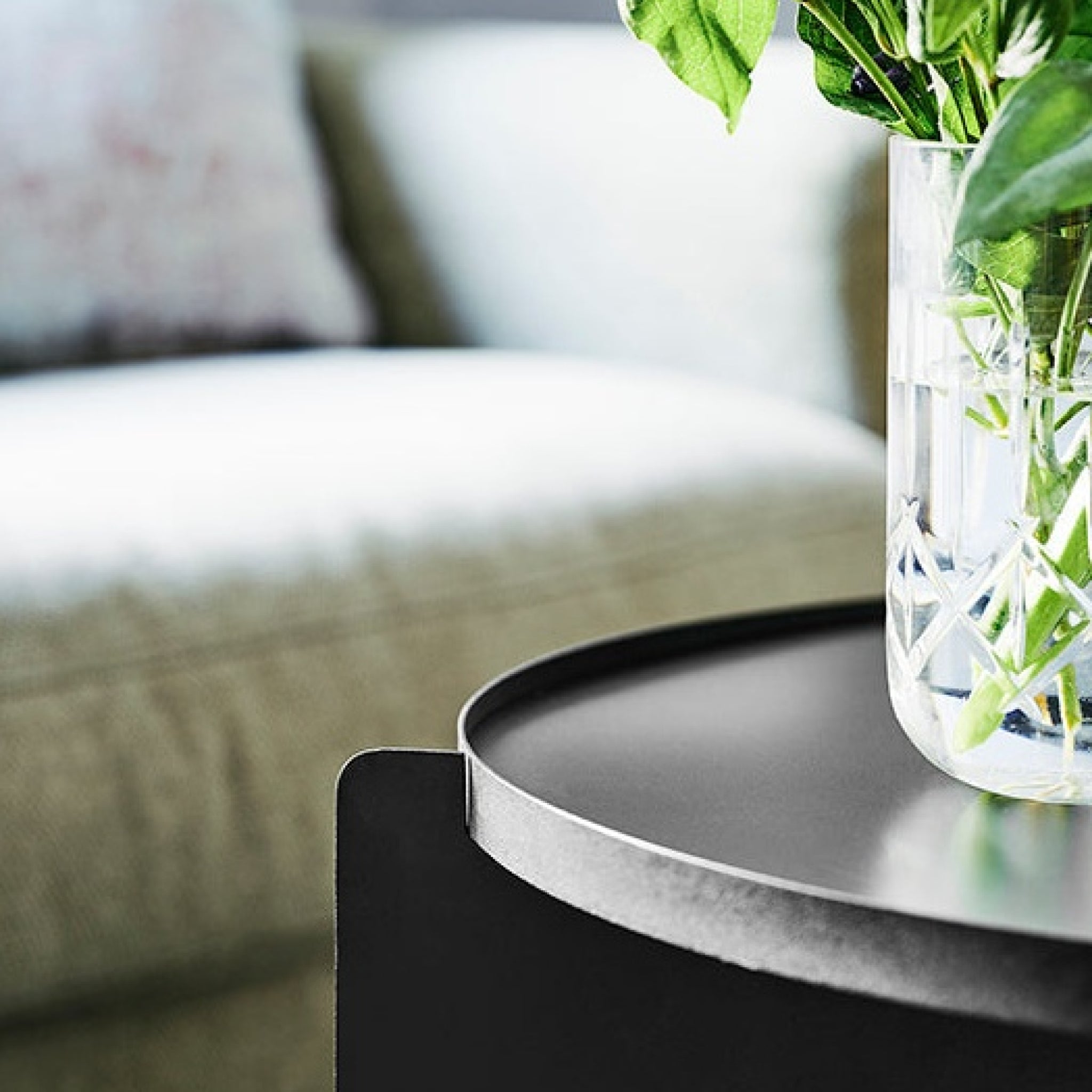 Gejst Svip Side Table Black - 60×42 Cm Steel/aluminium By C.f. Møller