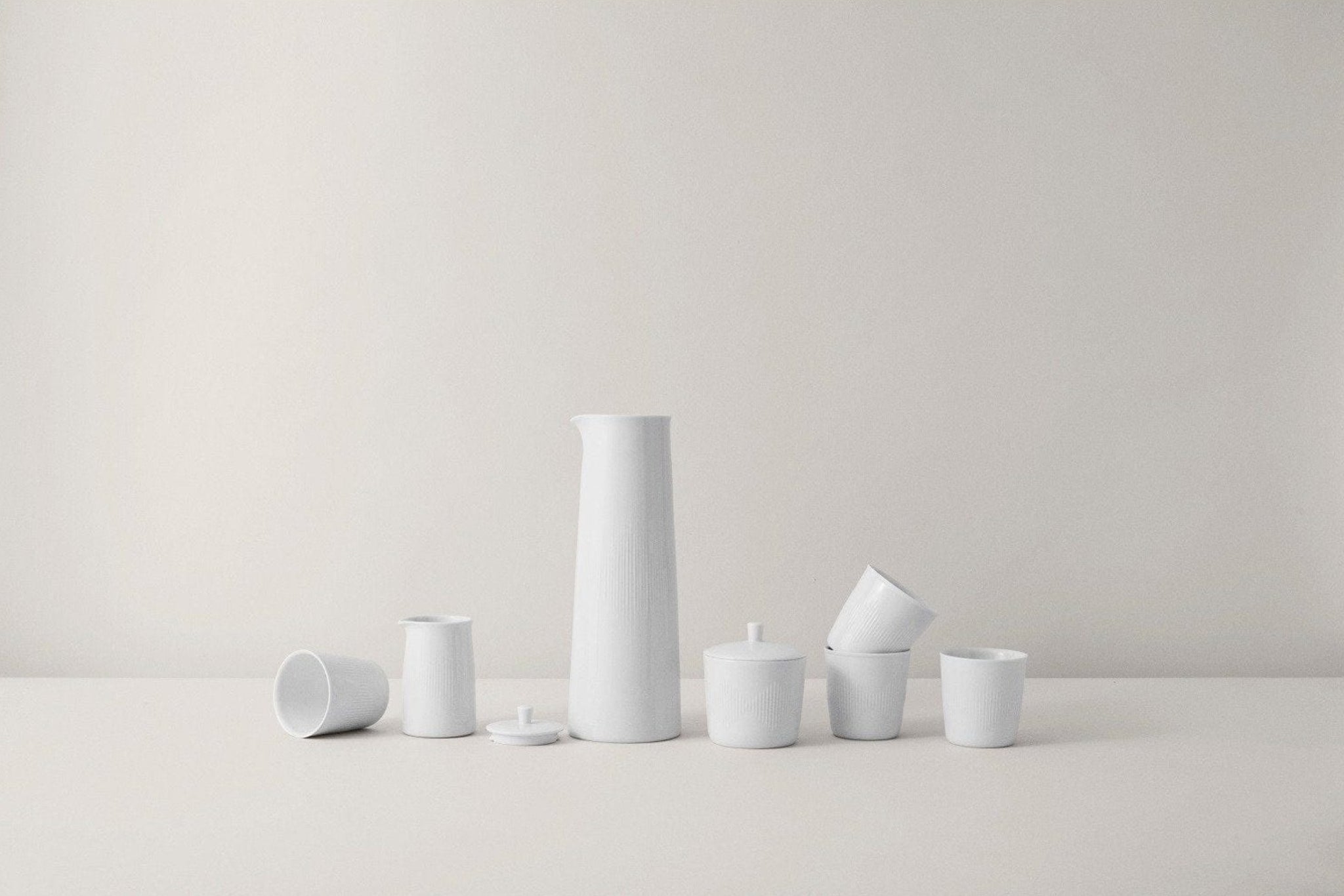 Lyngby Thermodan Sugar Shale, White, 8 Cm