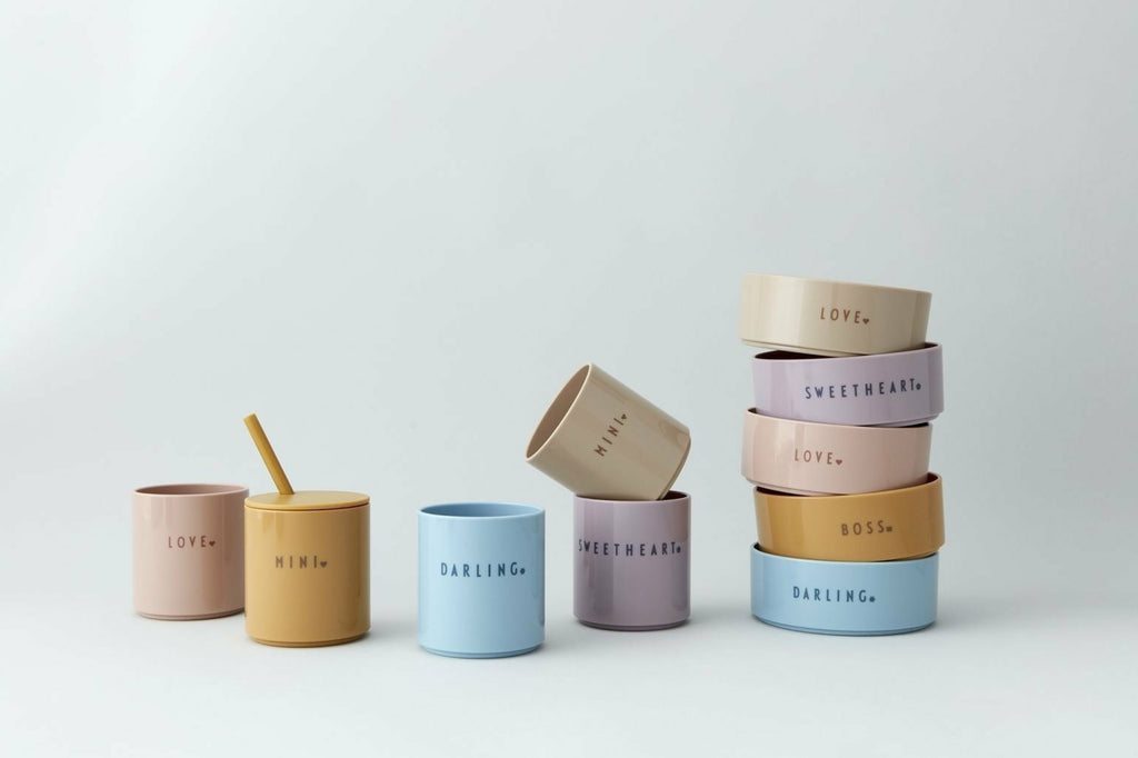 Design Letters Mini Favorite Bowl Tritan Nude, Love