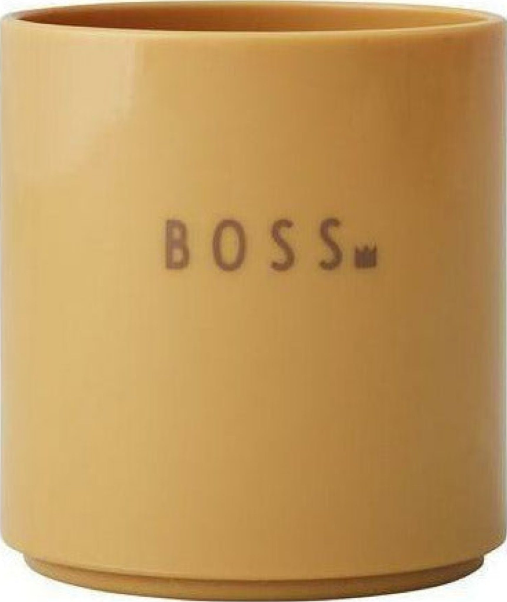 Design Letters Mini Favorite Mug Mustard, Boss