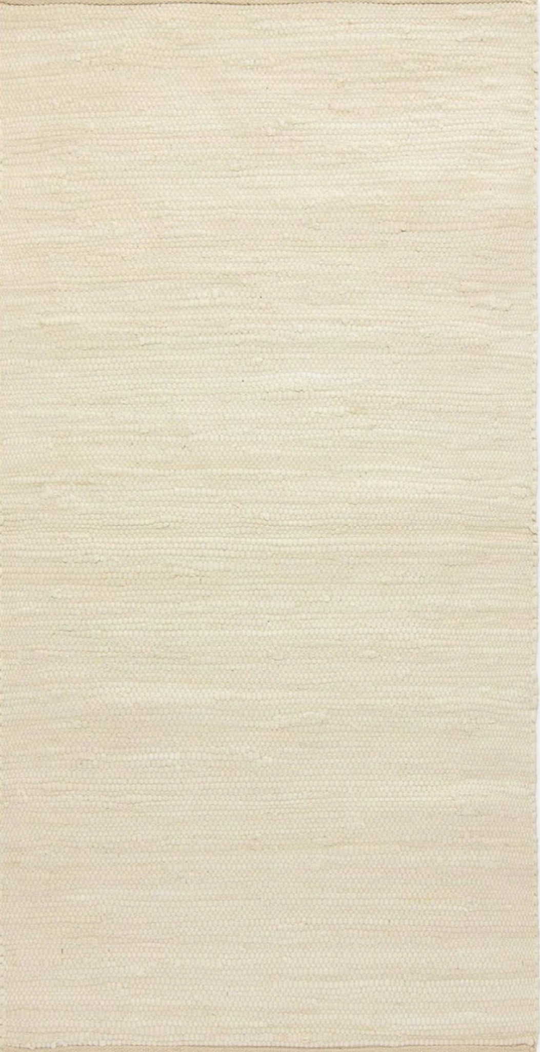 Rug Solid Cotton Rug Desert White, 60 X 90 Cm