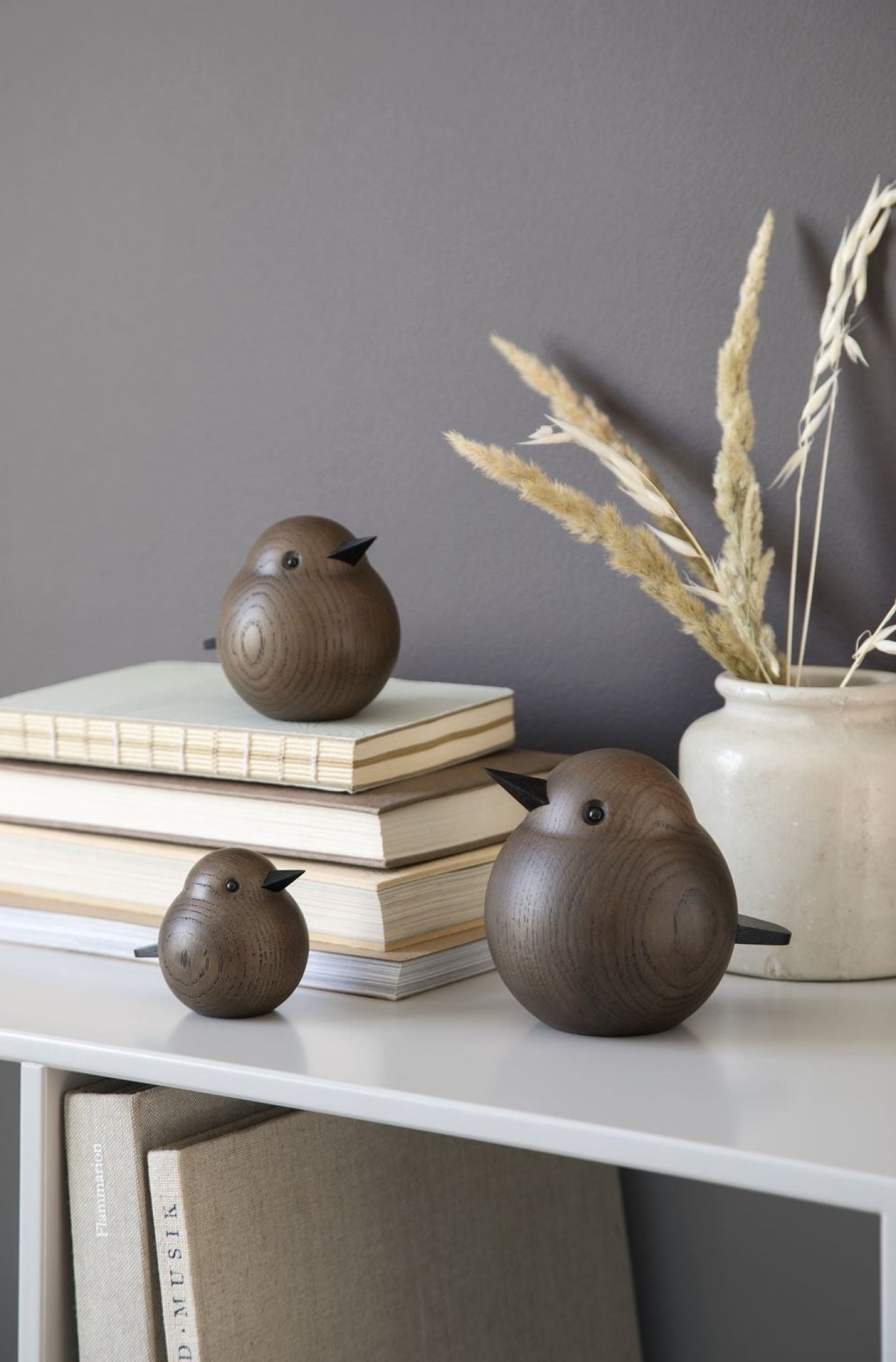 Novoform Design Papa Sparrow Decorative Figure, Dark Stained Oak