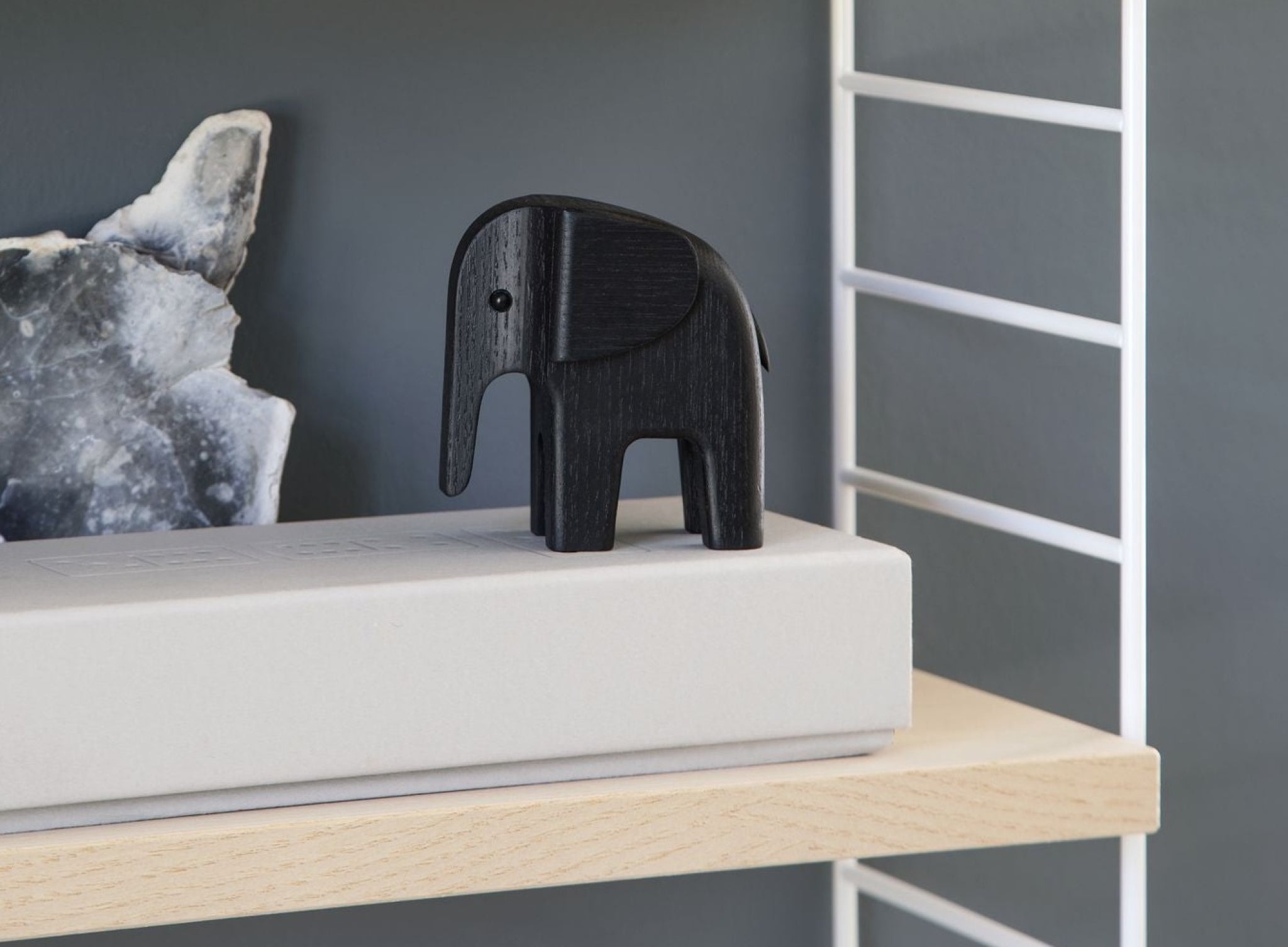 Novoform Design Elephant Decorative Figure, Ash Black