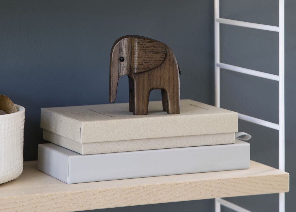 Novoform Design Baby Elephant Decorative Figure, Ash Stained