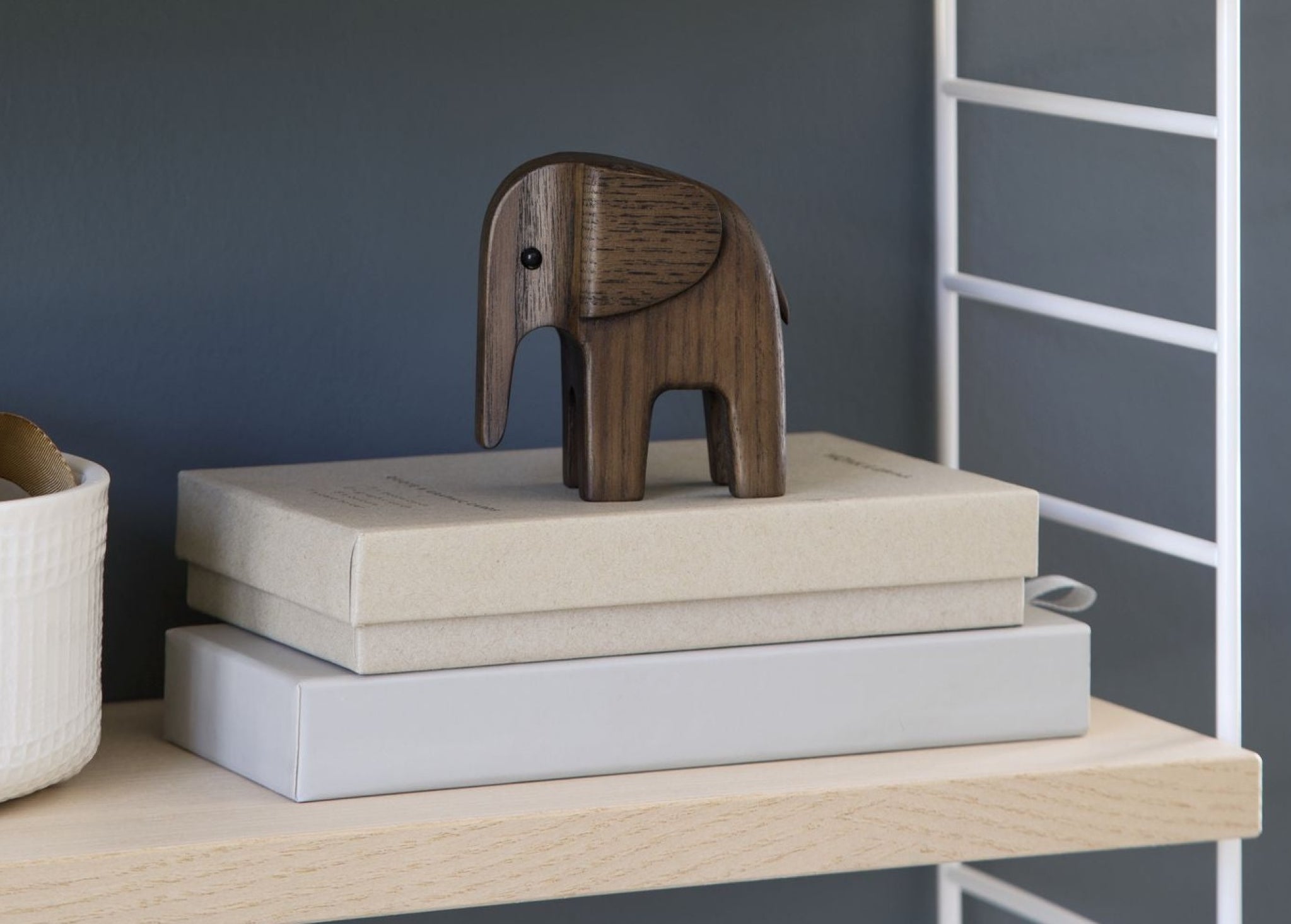 Novoform Design Baby Elephant Decorative Figure, Ash Stained