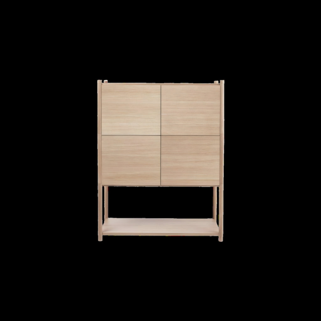 Gejst Sceene Regal E 93 Cm – Light Oak Modular Bookcase For Living Room