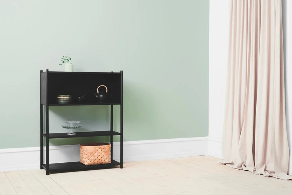 Gejst Sceene Modular Shelf 119 Cm Black Oak Bookcase Storage Unit