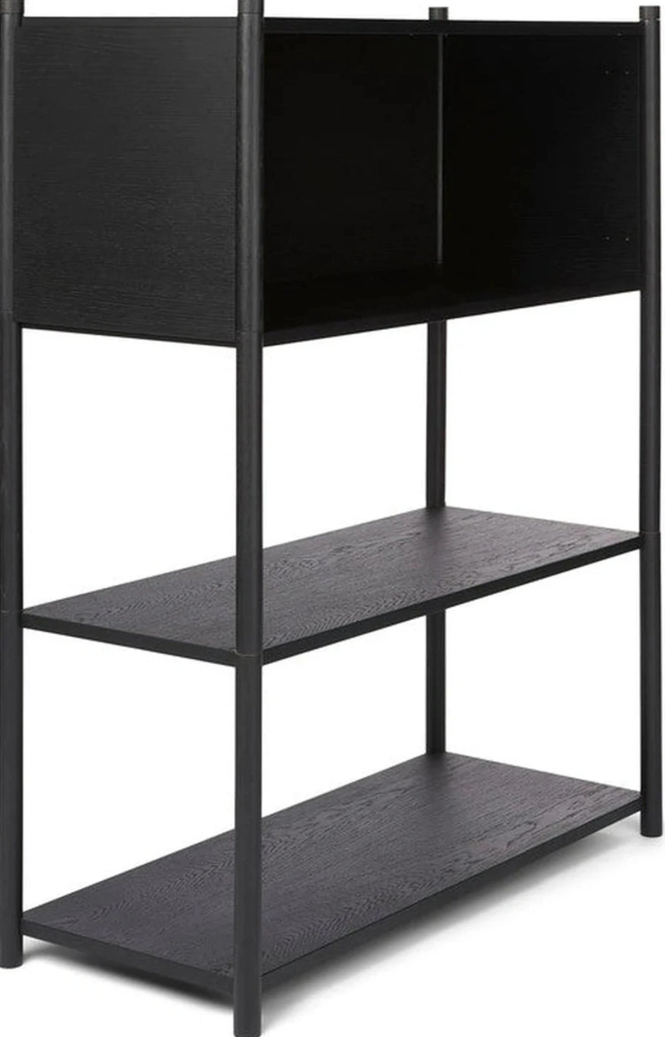 Gejst Sceene Modular Shelf 119 cm Black Oak Bookcase Storage Unit