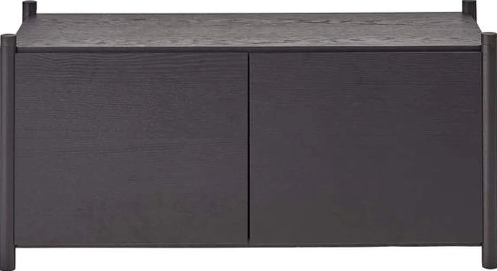 Gejst Sceene Bookcase G Black Oak — Modular Shelf System 45×93×39 Cm