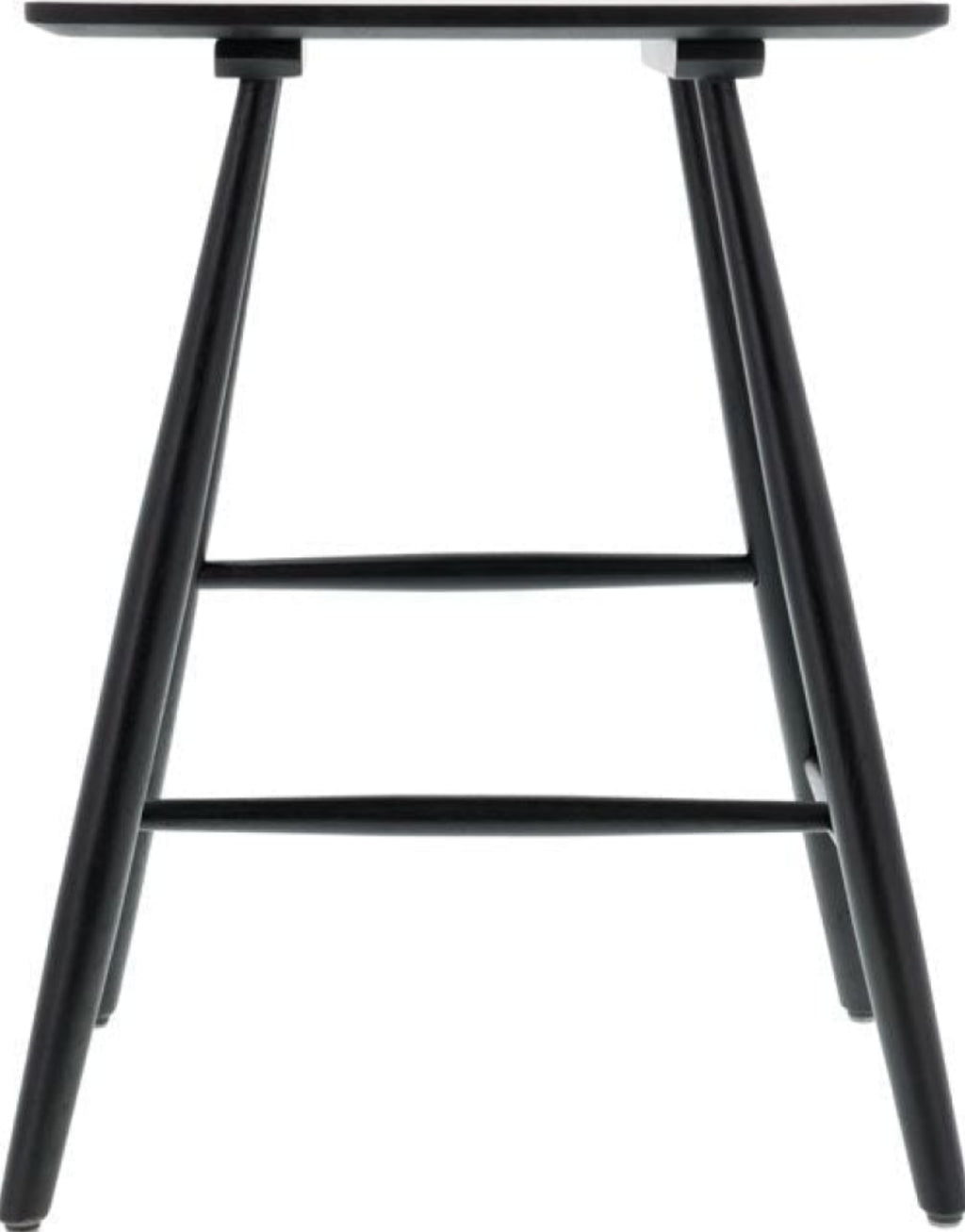 Villa Collection Raffia High Stool, Black