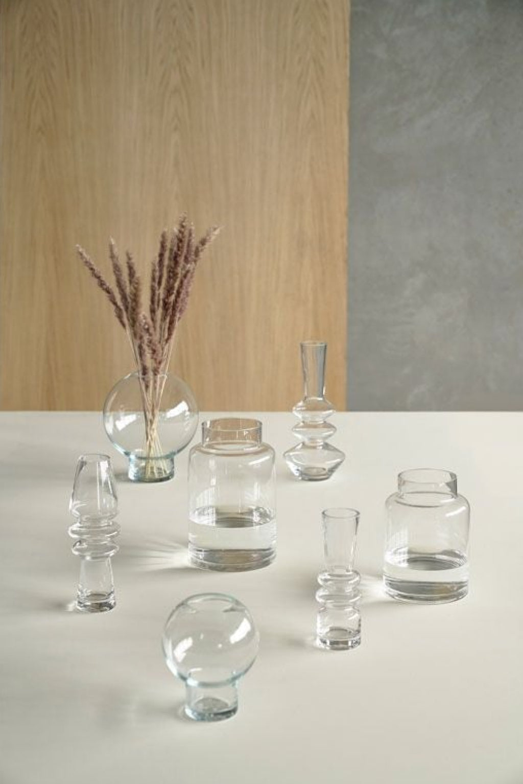 Villa Collection Cold Vase ø 21 Cm, Clear