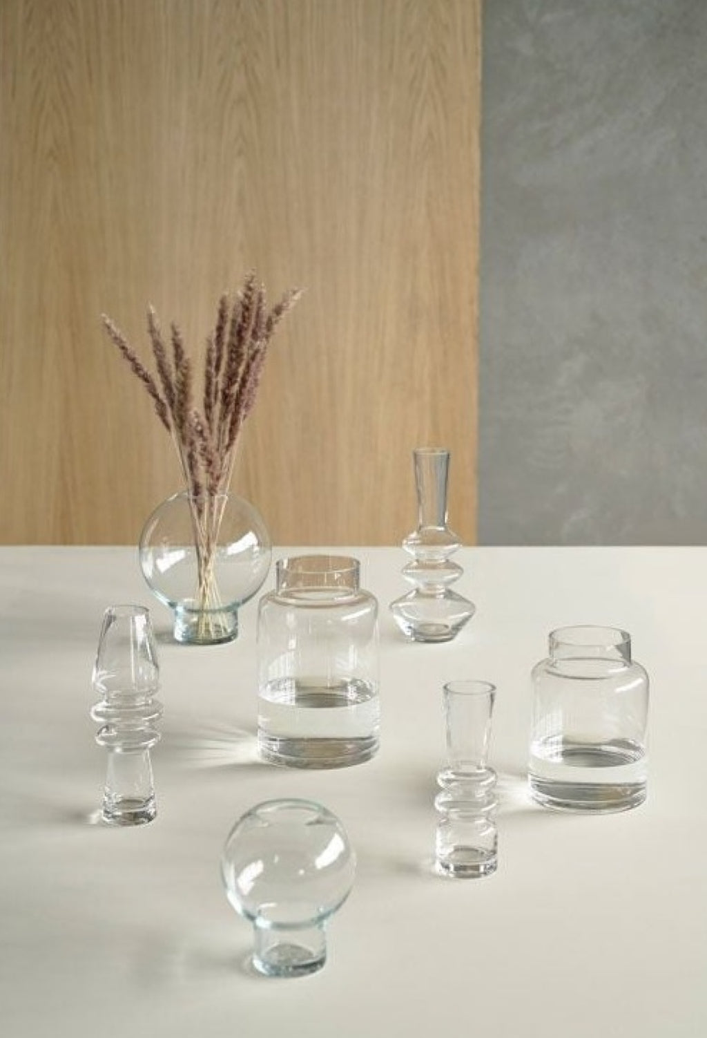 Villa Collection Trio Vase ø 14 Cm, Clear