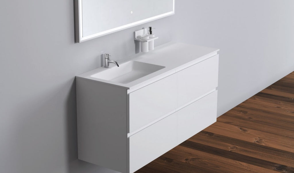 Copenhagen Bath Romsø left Wash Basin, l120 cm