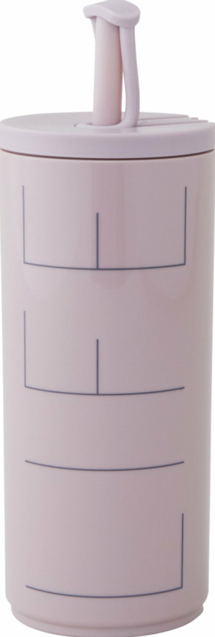 Design Letters Travel Straw Bottle 500 ml, lavender