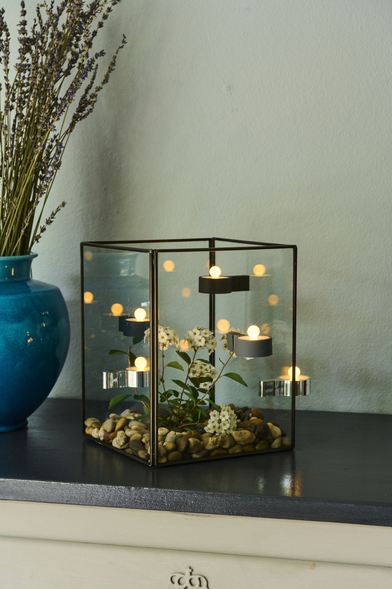 Sirius Amalia Tealight 2 Pcs ø3,9x H1,8 Cm, Dark Grey