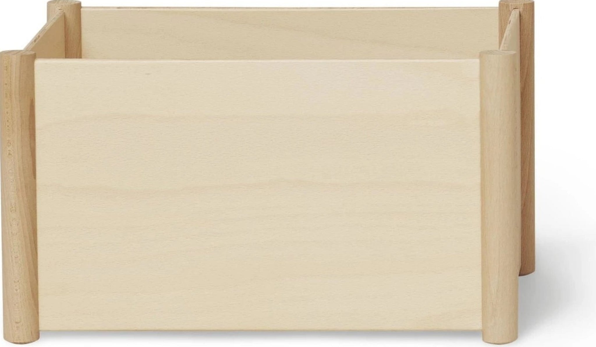 Form & Refine Pillar Storage Box Medium - Beech Wood, 36.6x28.8x21 Cm