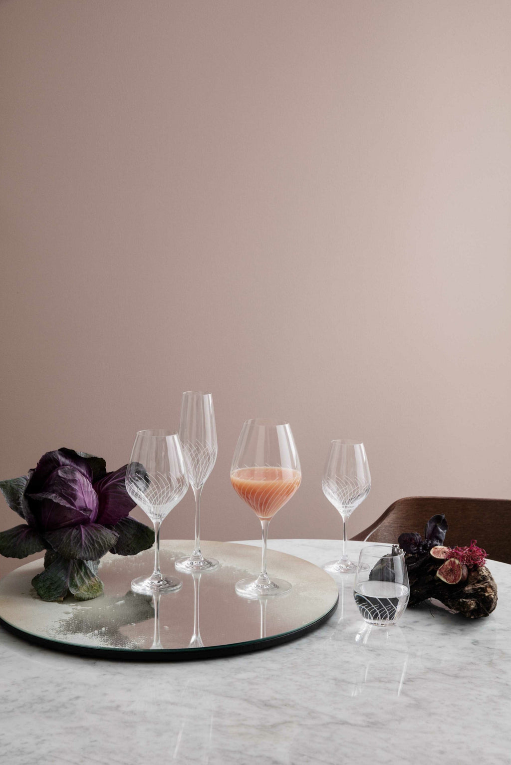 Holmegaard Cabernet Lines Burgundy Glass, 2 Pcs.