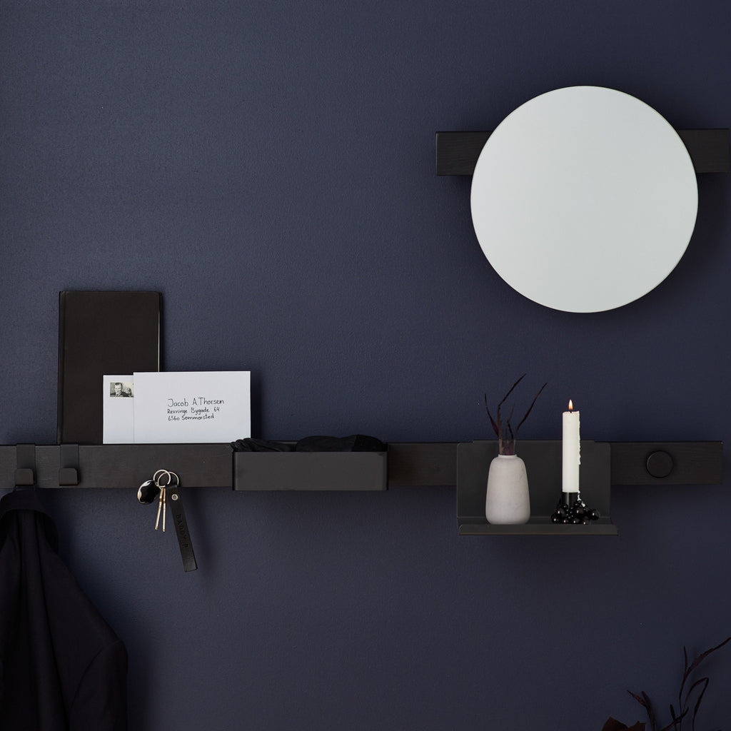 Gejst Flex Magnet Button Black 4cm, Oak Magnetic Pin For Home & Office