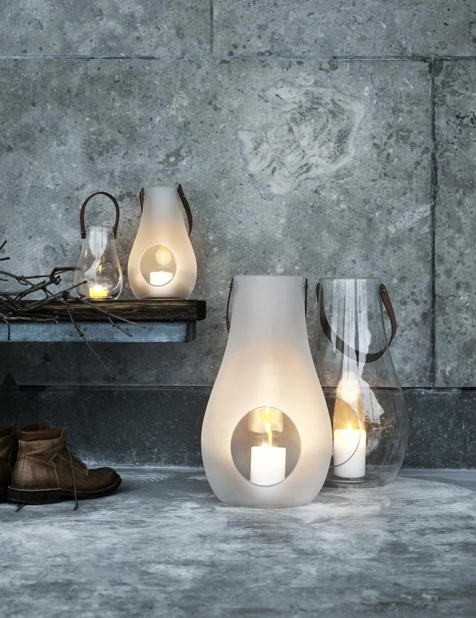 Holmegaard Design With Light Lantern, 45 Cm