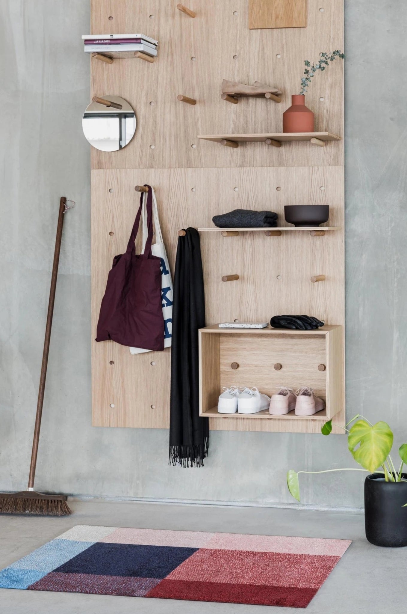 Heymat Mix Berry Doormat Ocean 85×60 cm – PET/Nitrile Entrance Mat