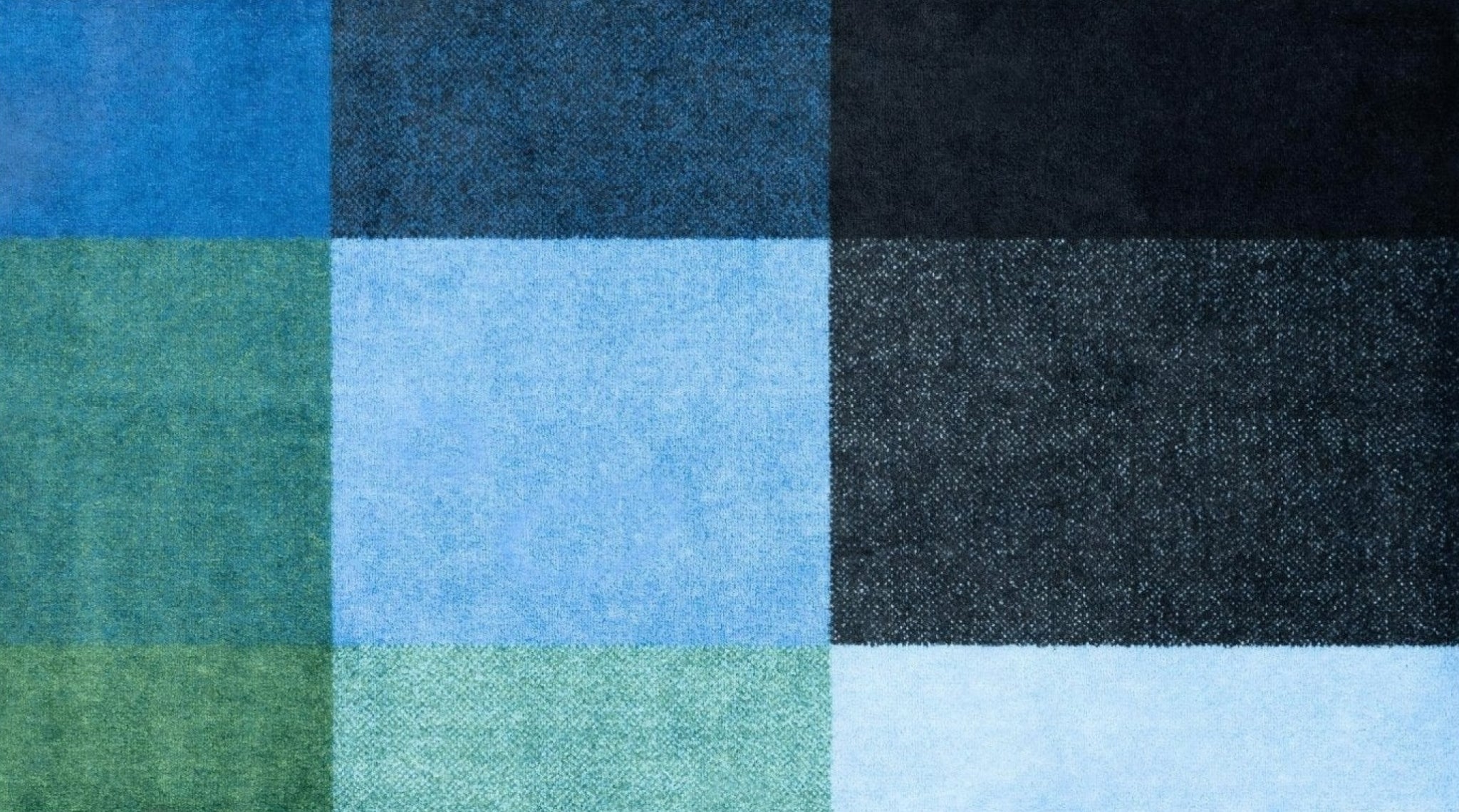 Heymat Mix Forest Doormat 85x150 cm – Green PET & SBR Rubber Non-Slip Mat