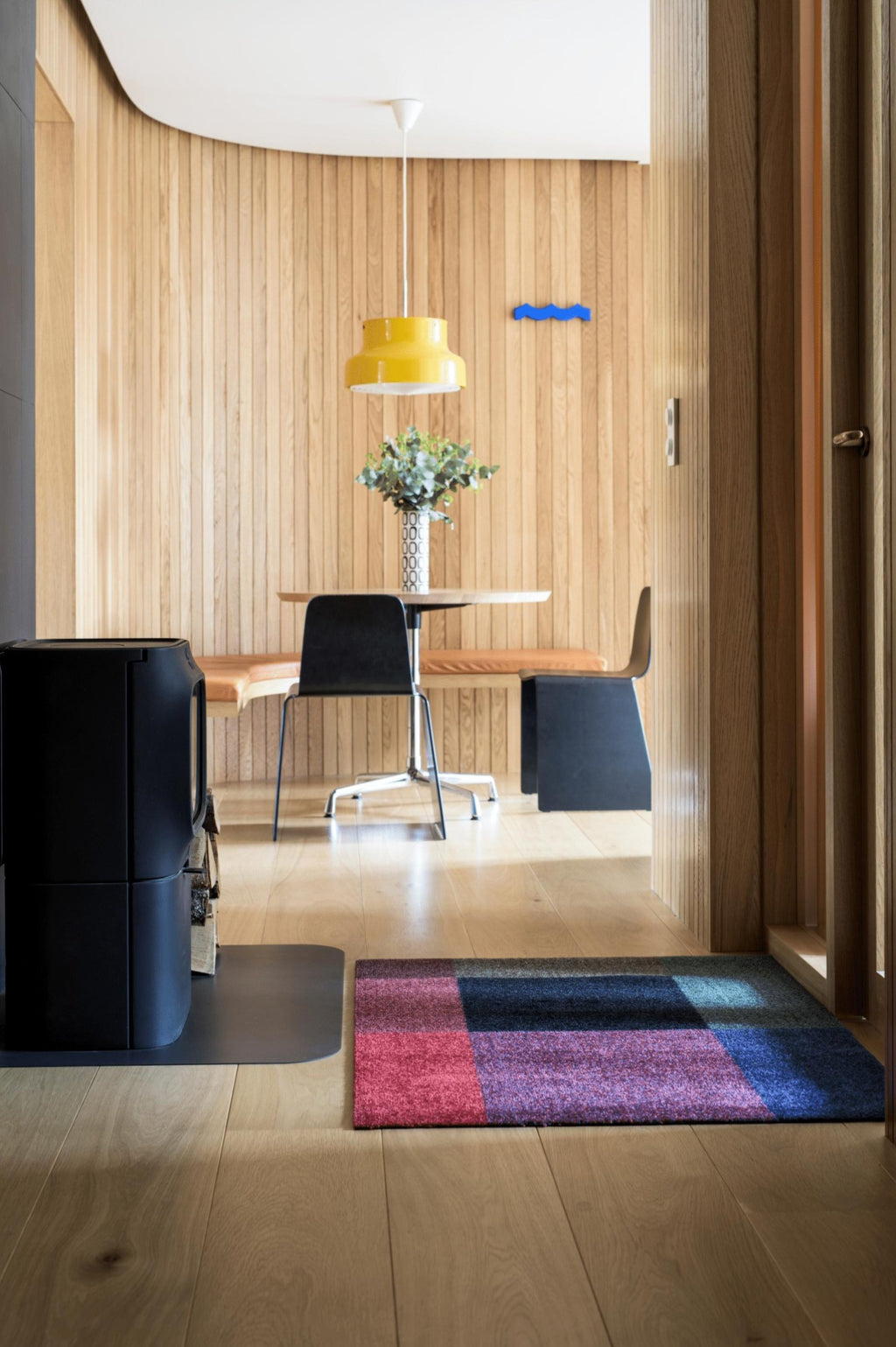 Heymat Mix Gem Doormat 85x115 cm - Recycled PET Light Beige/Pink/Green