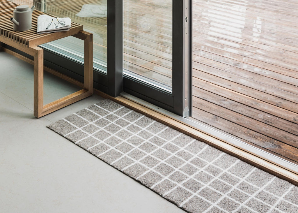 Heymat Hand Travertine Doormat 60×85 cm – PET/Nitrile, Multicolor