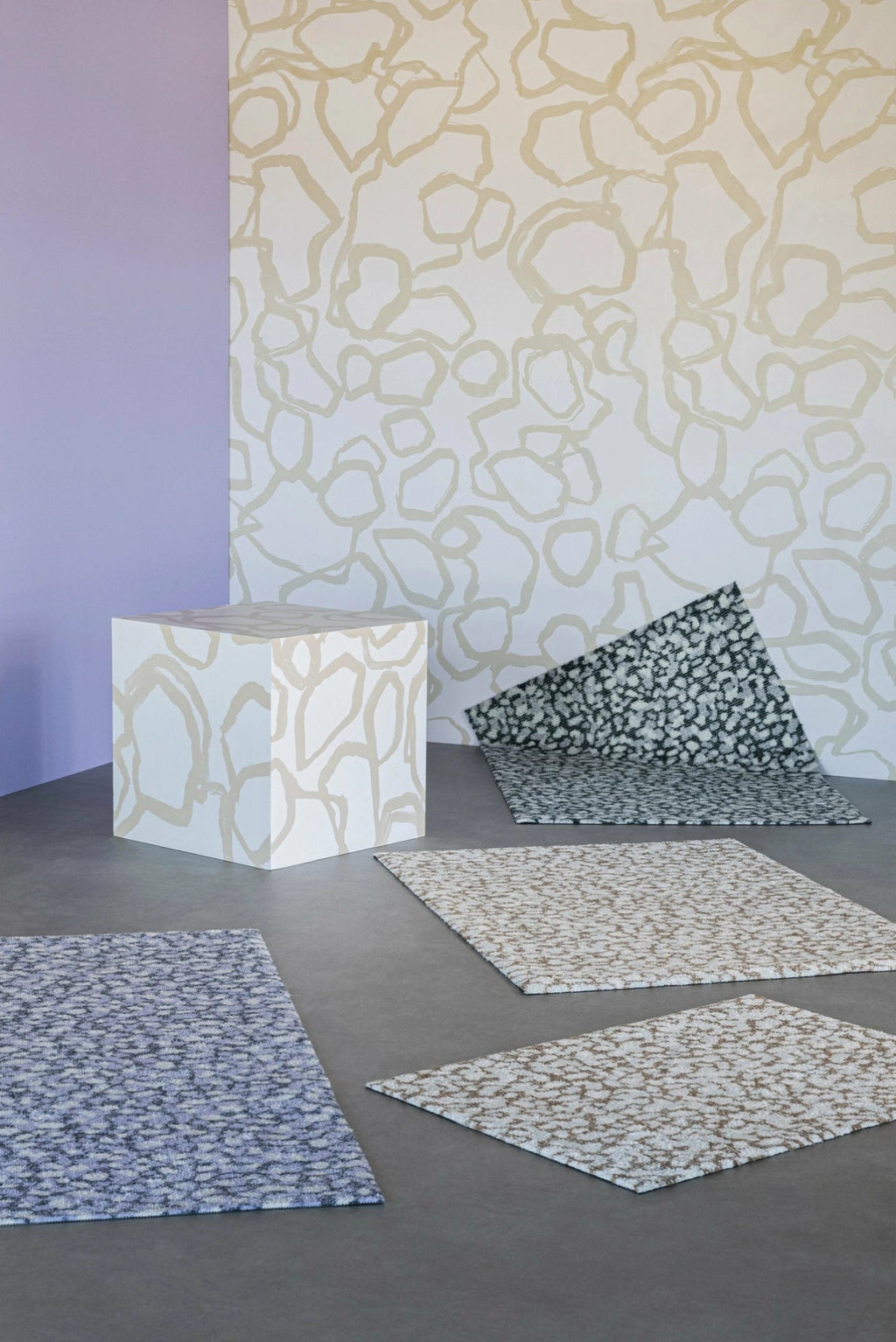 Heymat Granite Grain Blue PET/Nitrile Doormat 85x150cm 4kg - Heavy-Duty