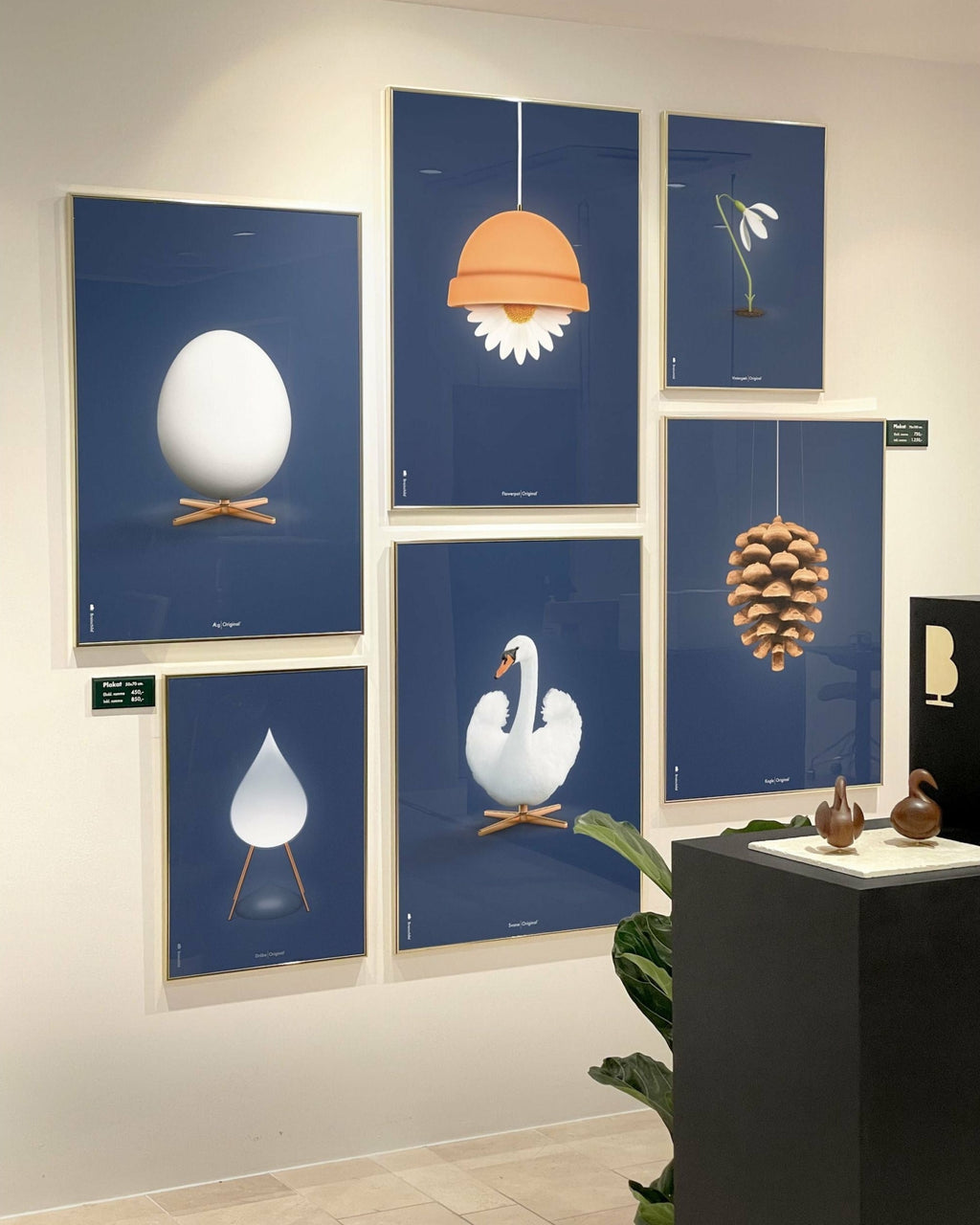 Brainchild Drop Classic Poster Without Frame A5, Dark Blue Background