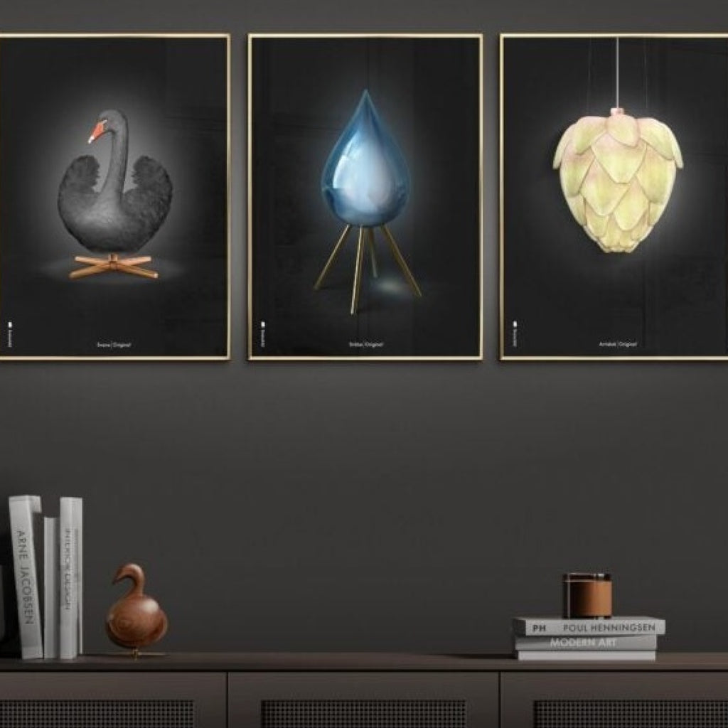 Brainchild Drop Classic Poster Without Frame A5, Black Background