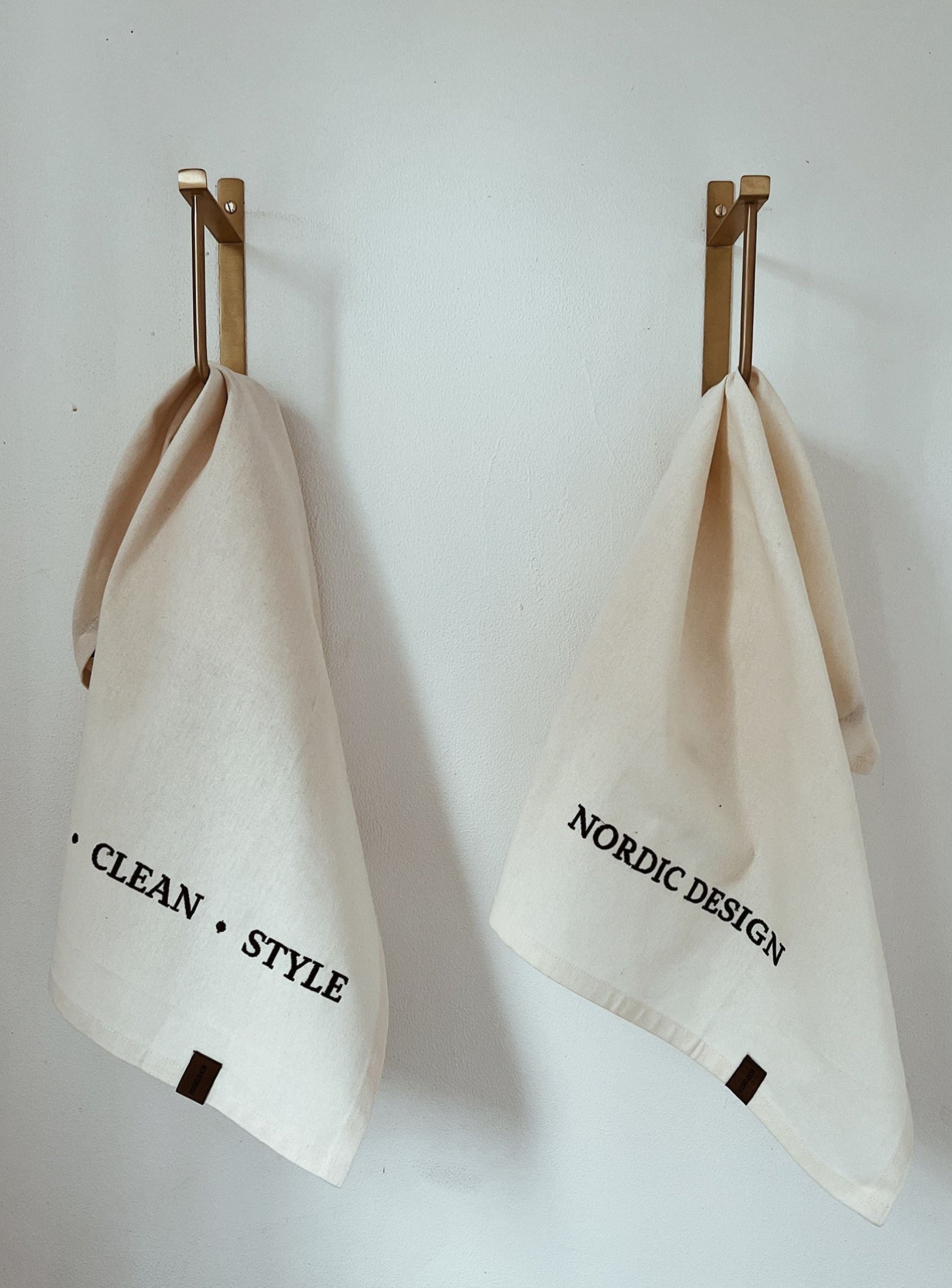 Humdakin Tea Towel Set Of 2, Shell