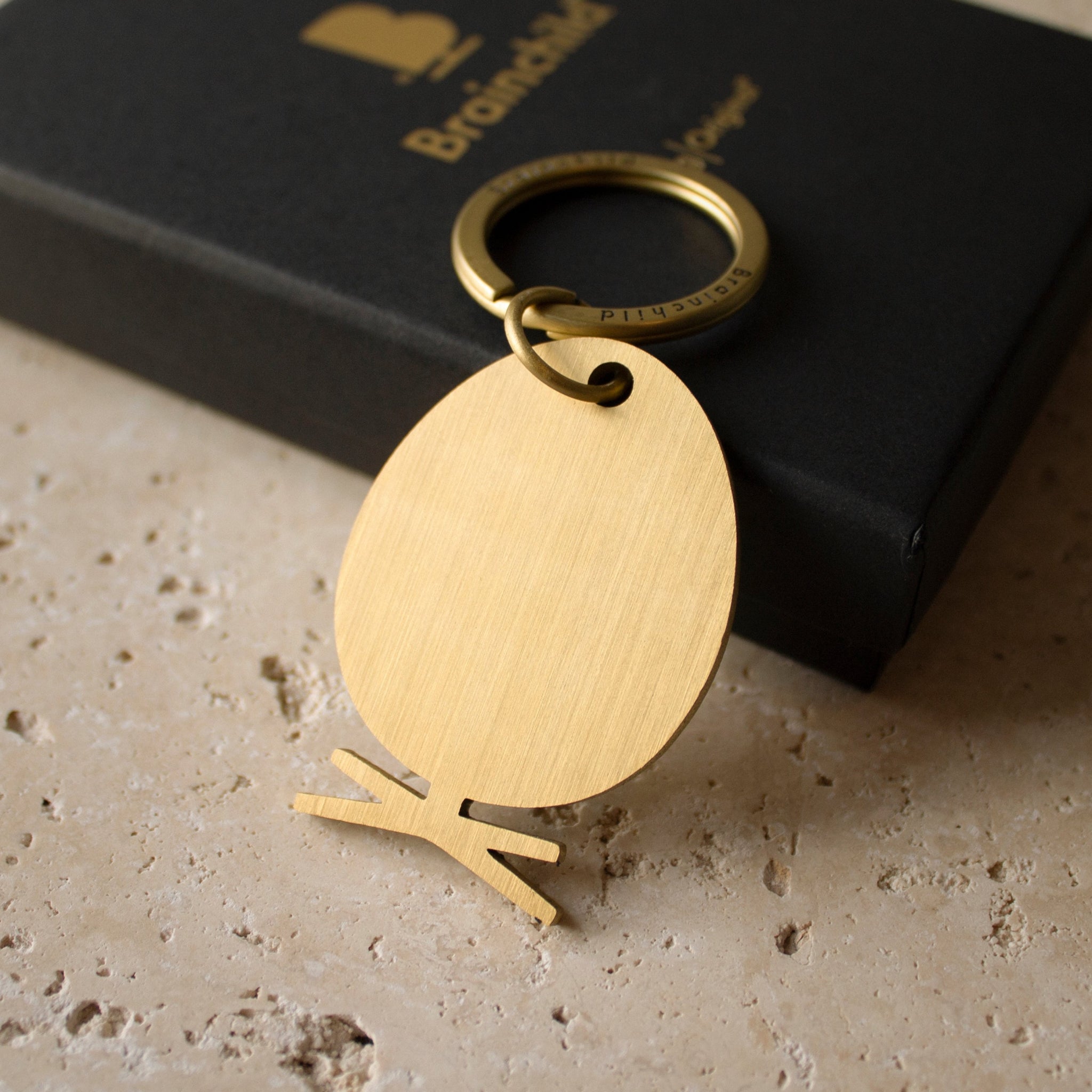 Brainchild Keychain Design Icon, The Egg