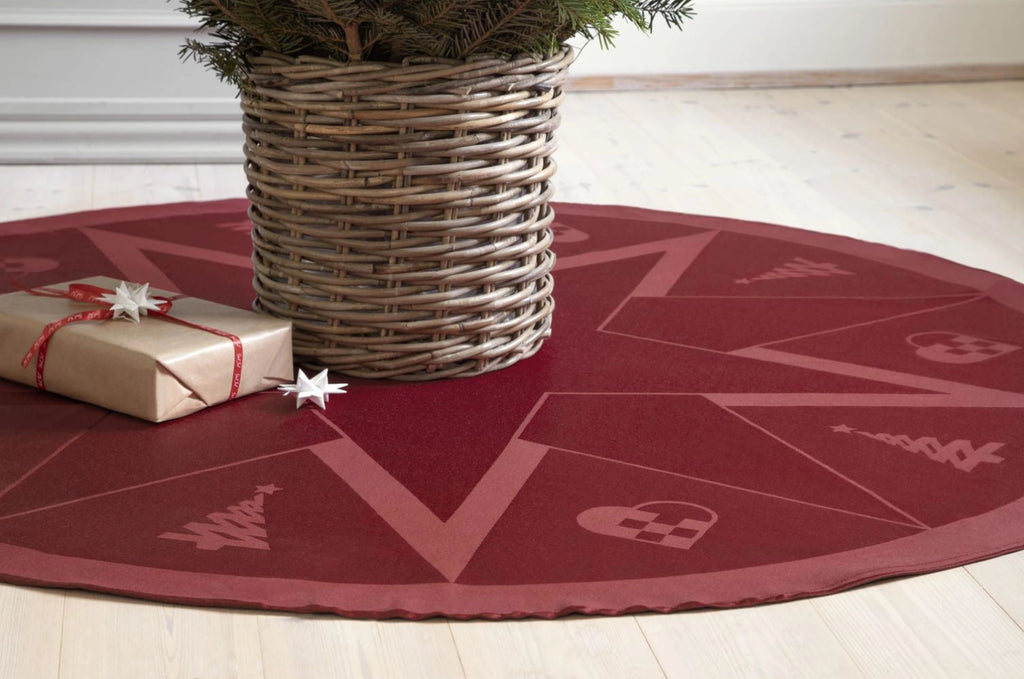 Novoform Design Stars Christmas Carpet, Advent Red