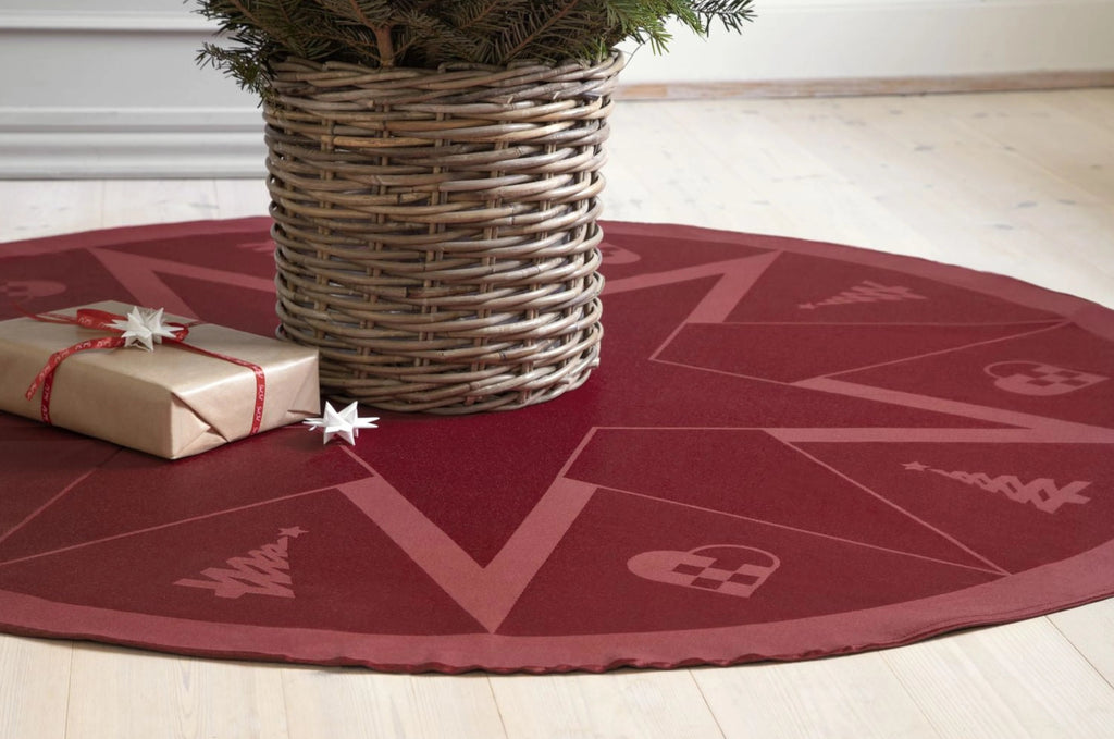 Novoform Design Stars Christmas Carpet, Advent Red