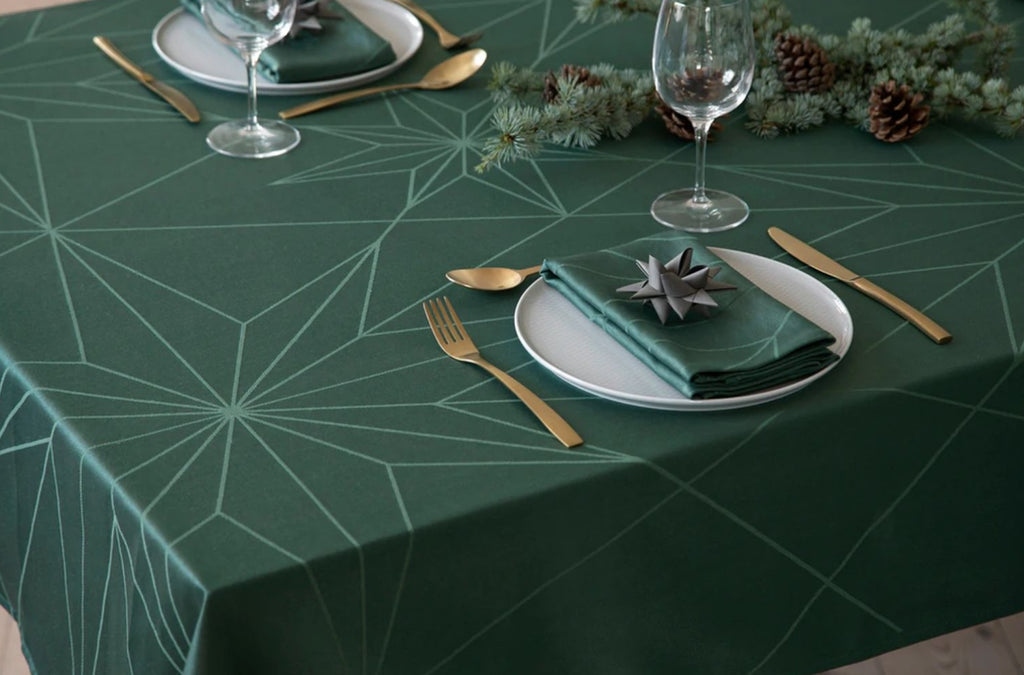Novoform Design Stars Tablecloth 320 Cm, Green