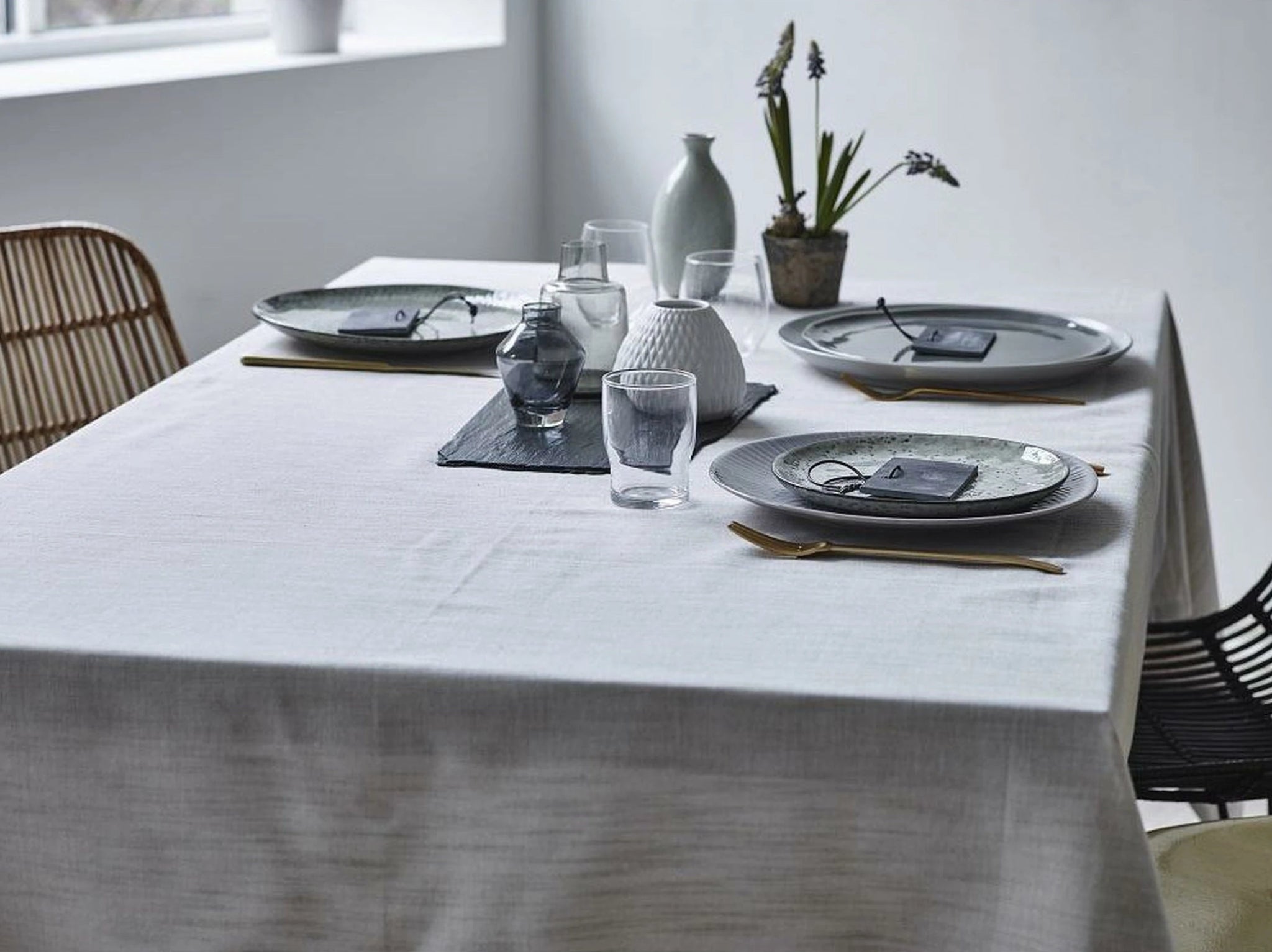 Juna Nature Placemat Grey, 43x30 Cm