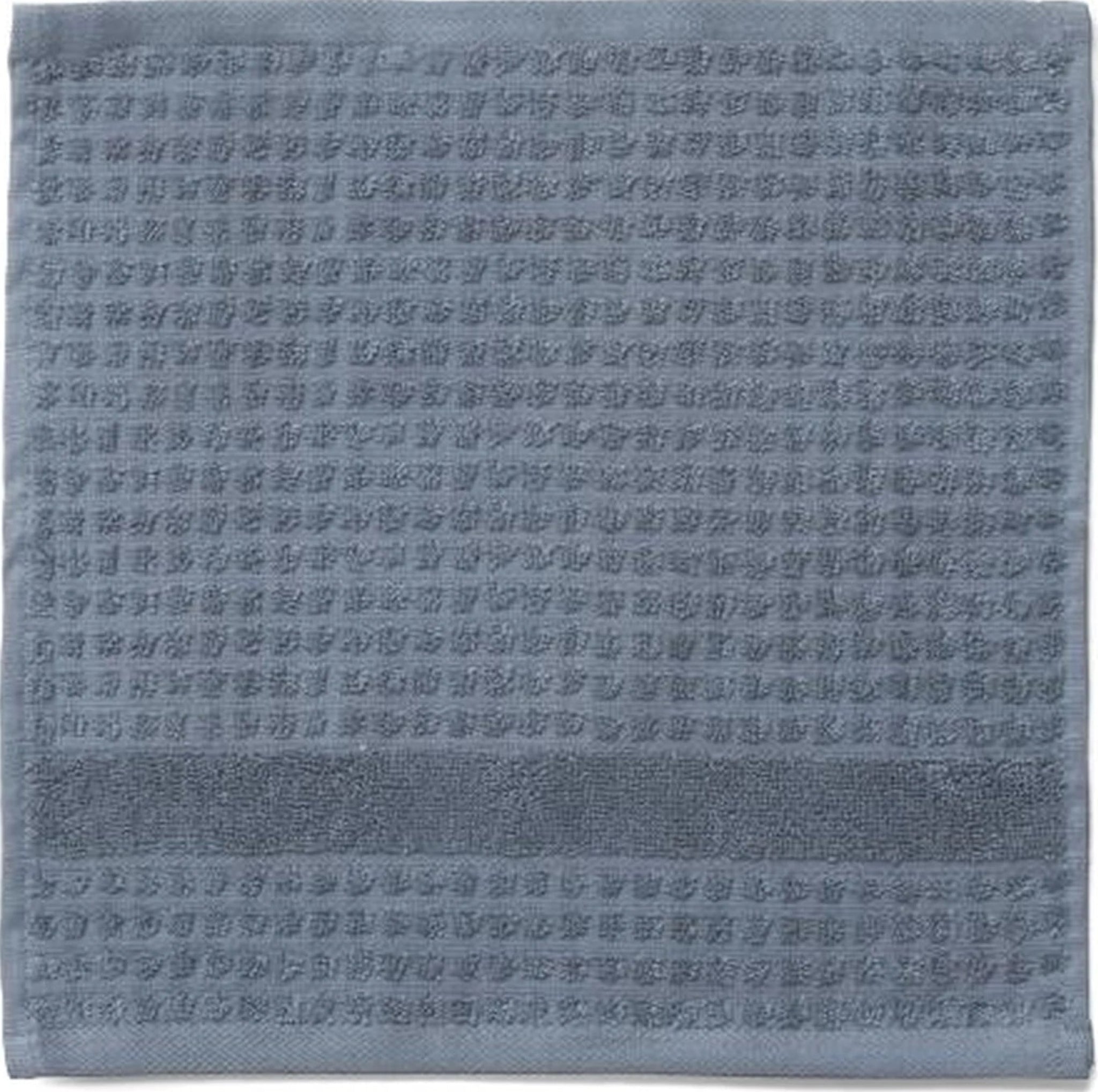 Juna Check Washcloth Dark Blue, 30x30 Cm