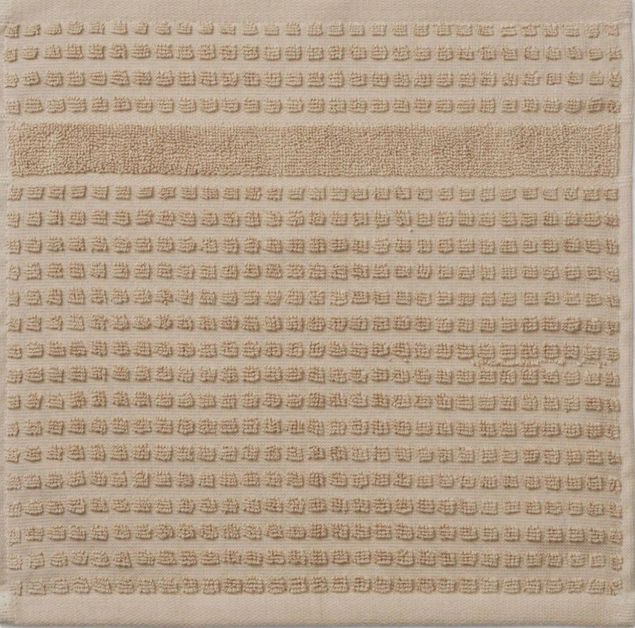 Juna Check Washcloth 30x30 Cm, Sand