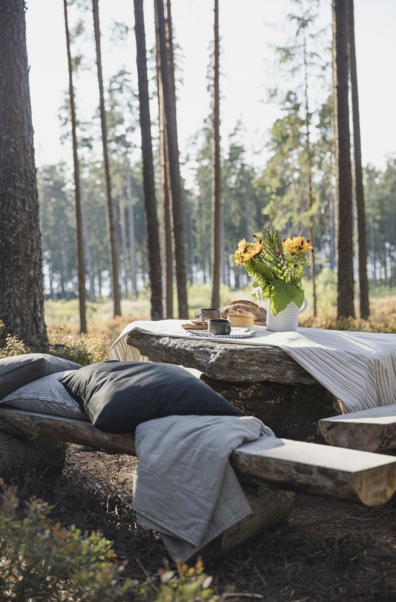 Spira Birds Pillow Cover, Rust